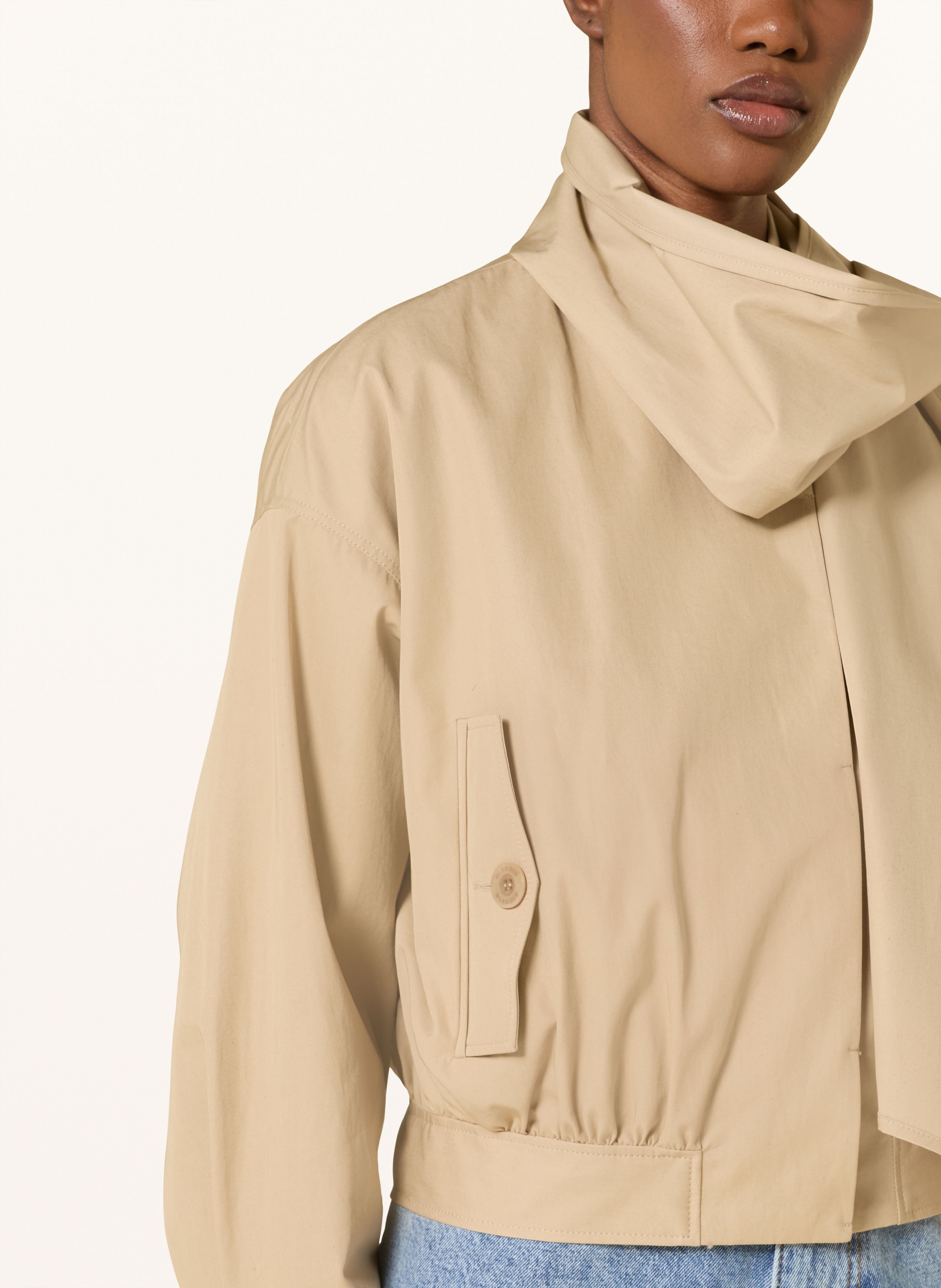 Thumbnail - Claudie Pierlot Blouson Vally Mit Schal beige