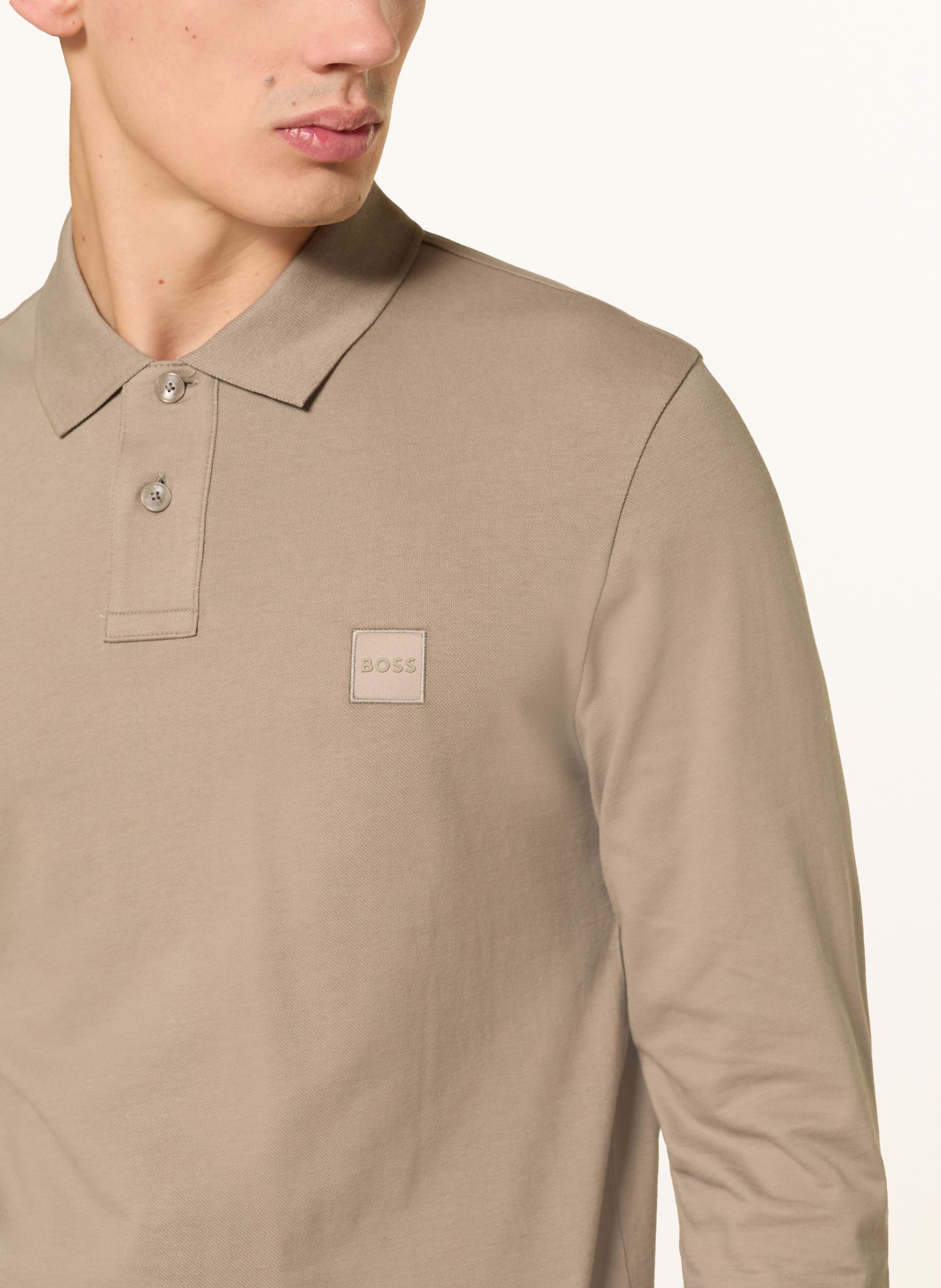 Thumbnail - Boss Piqué-Poloshirt Passerby Slim Fit braun