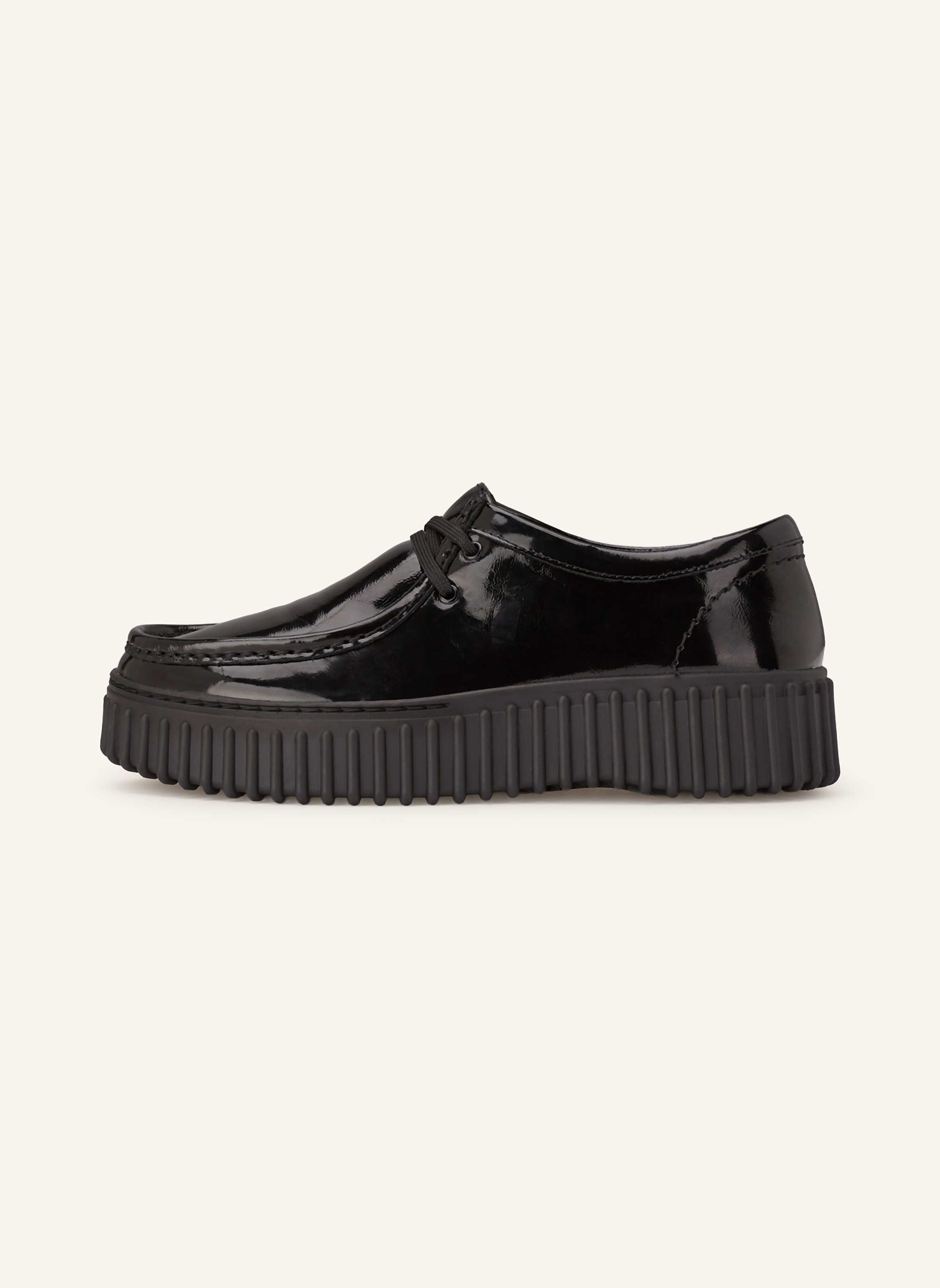 Thumbnail - Clarks Lackschnürer Torhill Bee schwarz