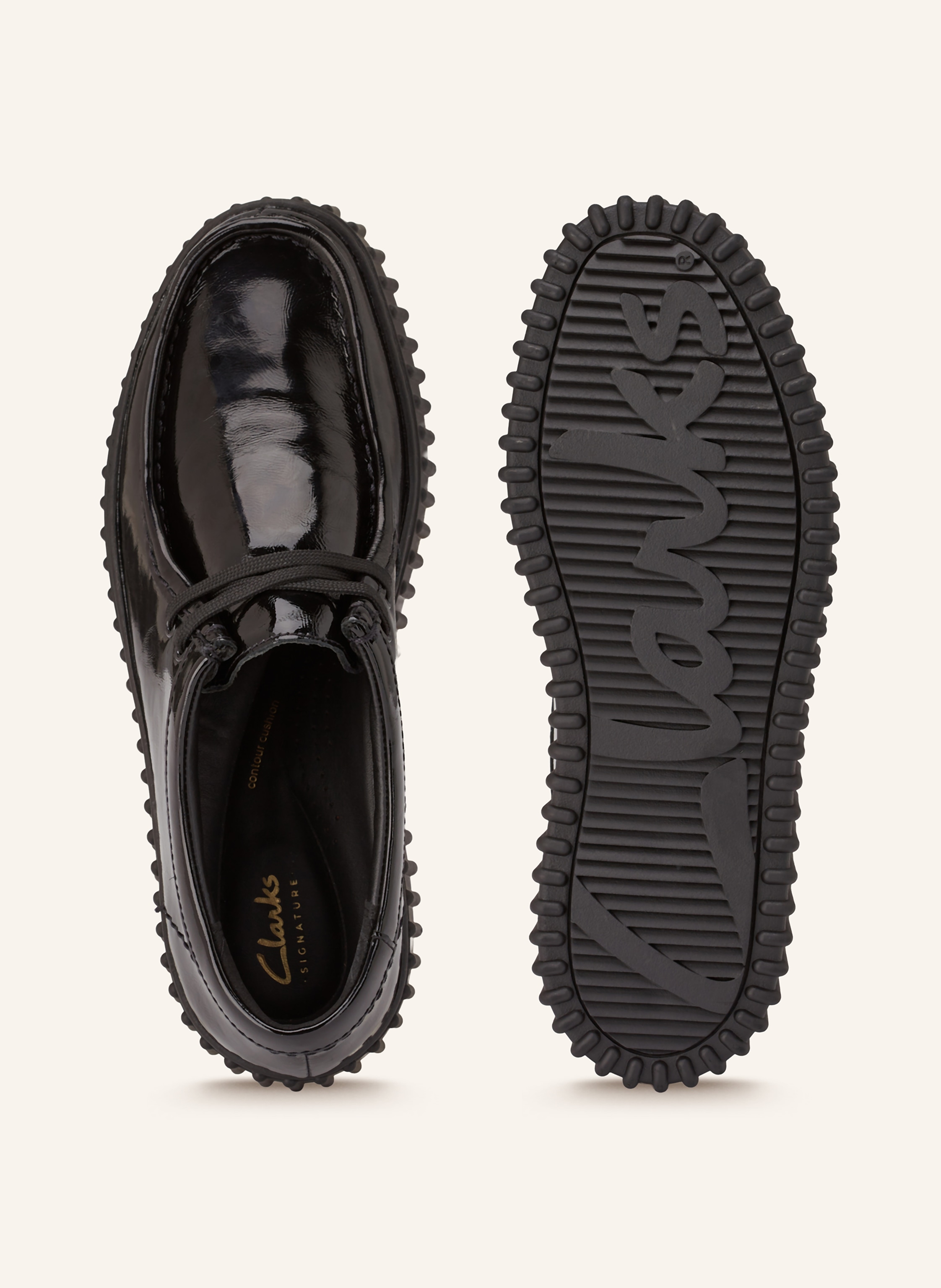 Thumbnail - Clarks Lackschnürer Torhill Bee schwarz