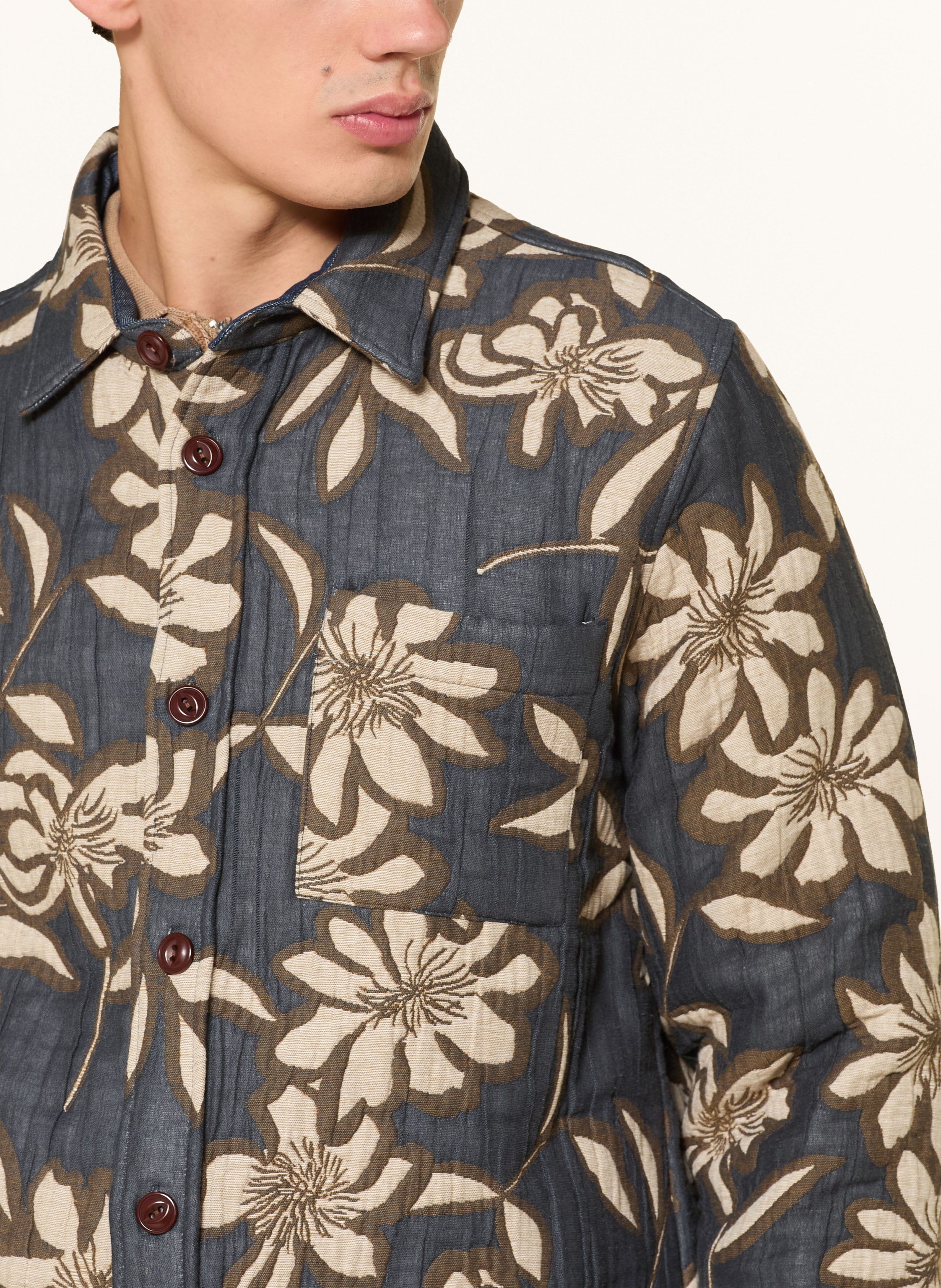 Thumbnail - Mos Mosh Gallery Jacquard-Overjacket Mmgdavid Gallia blau