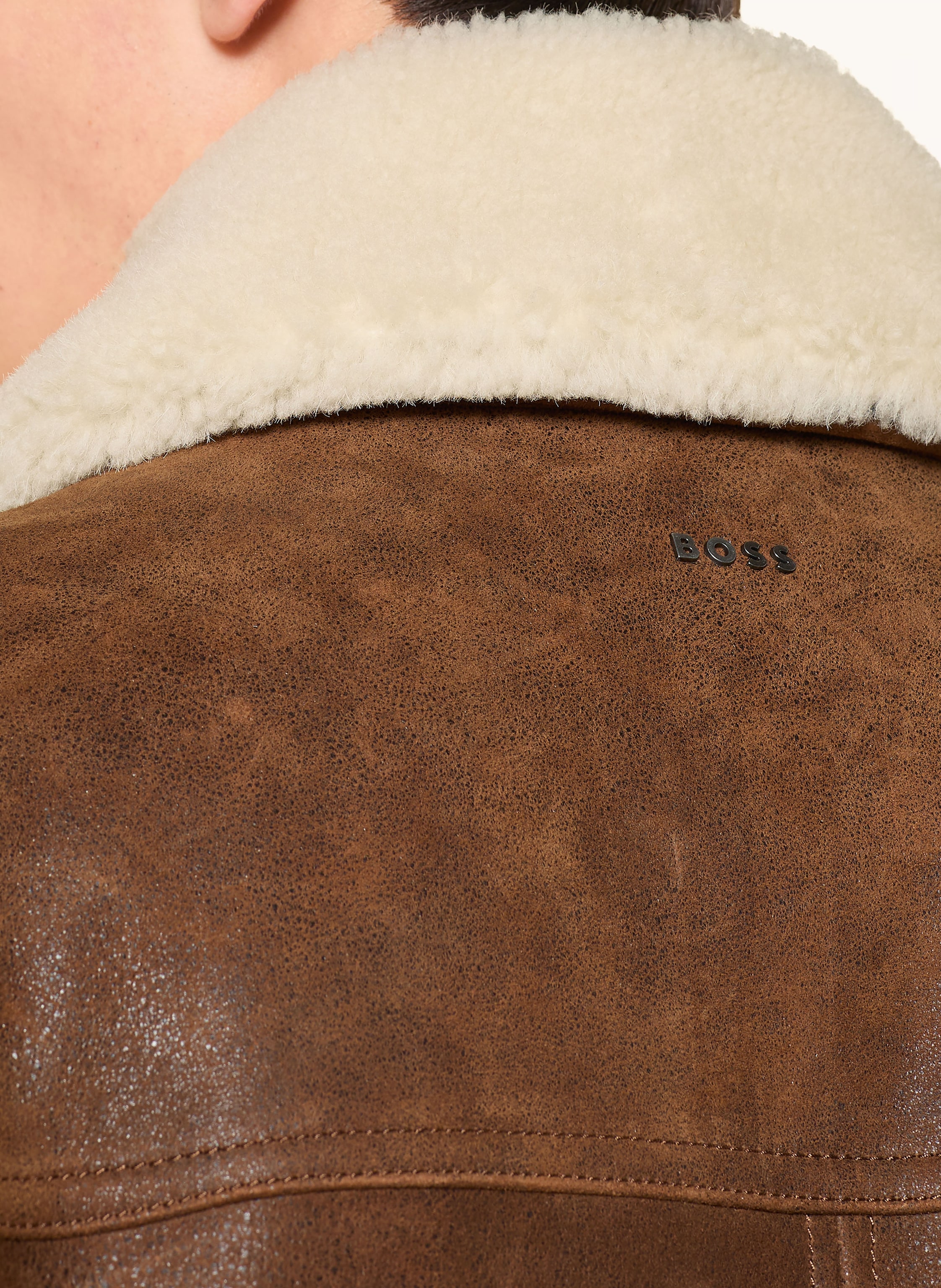 Thumbnail - Boss Lederjacke Jonier braun