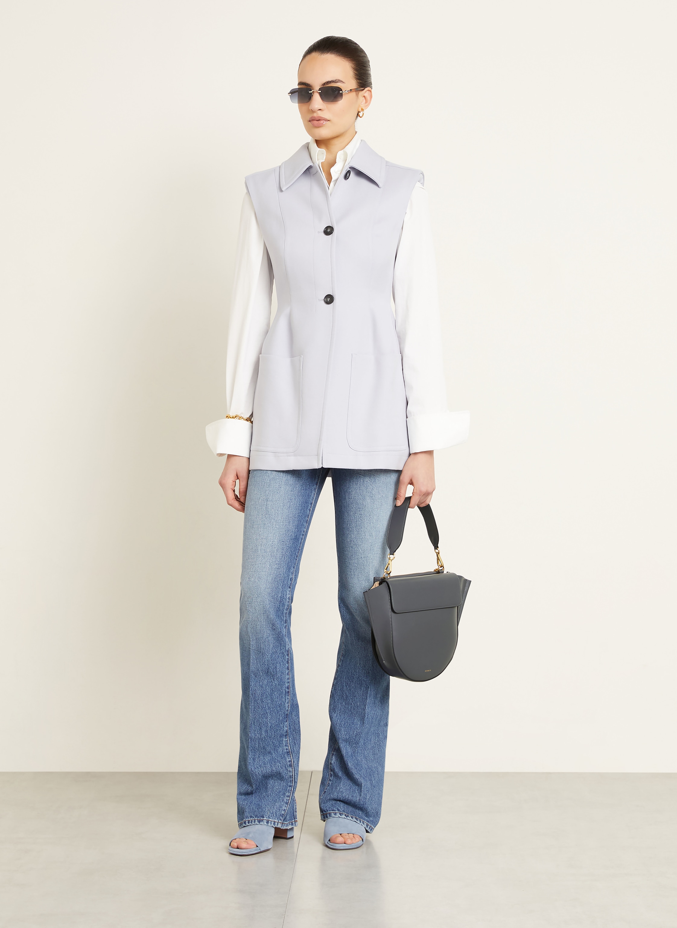 Thumbnail - Wandler Handtasche Hortensia Medium blau