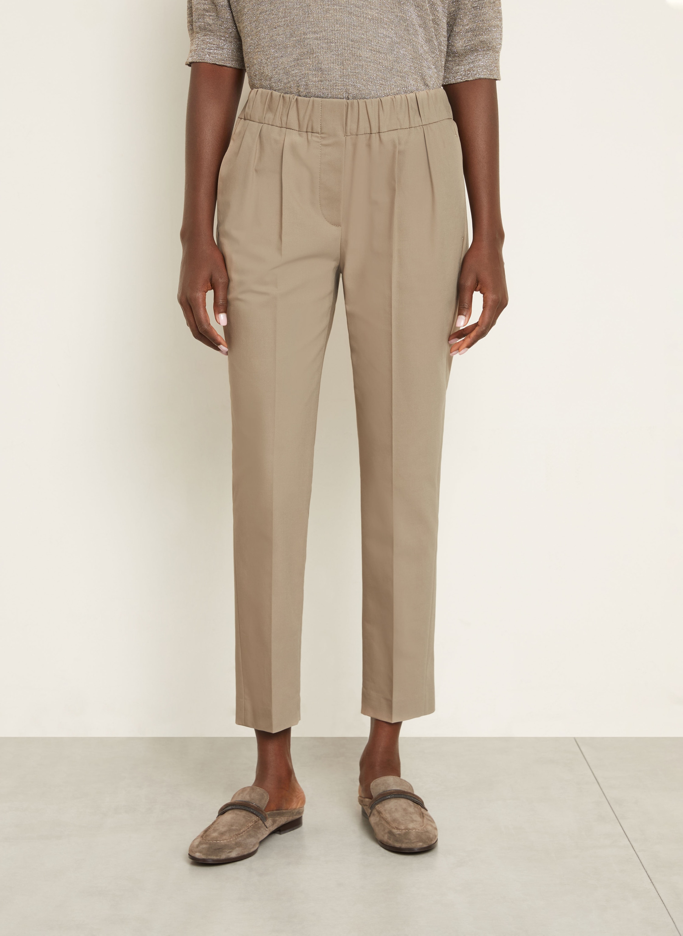 Thumbnail - Brunello Cucinelli 7/8-Hose beige