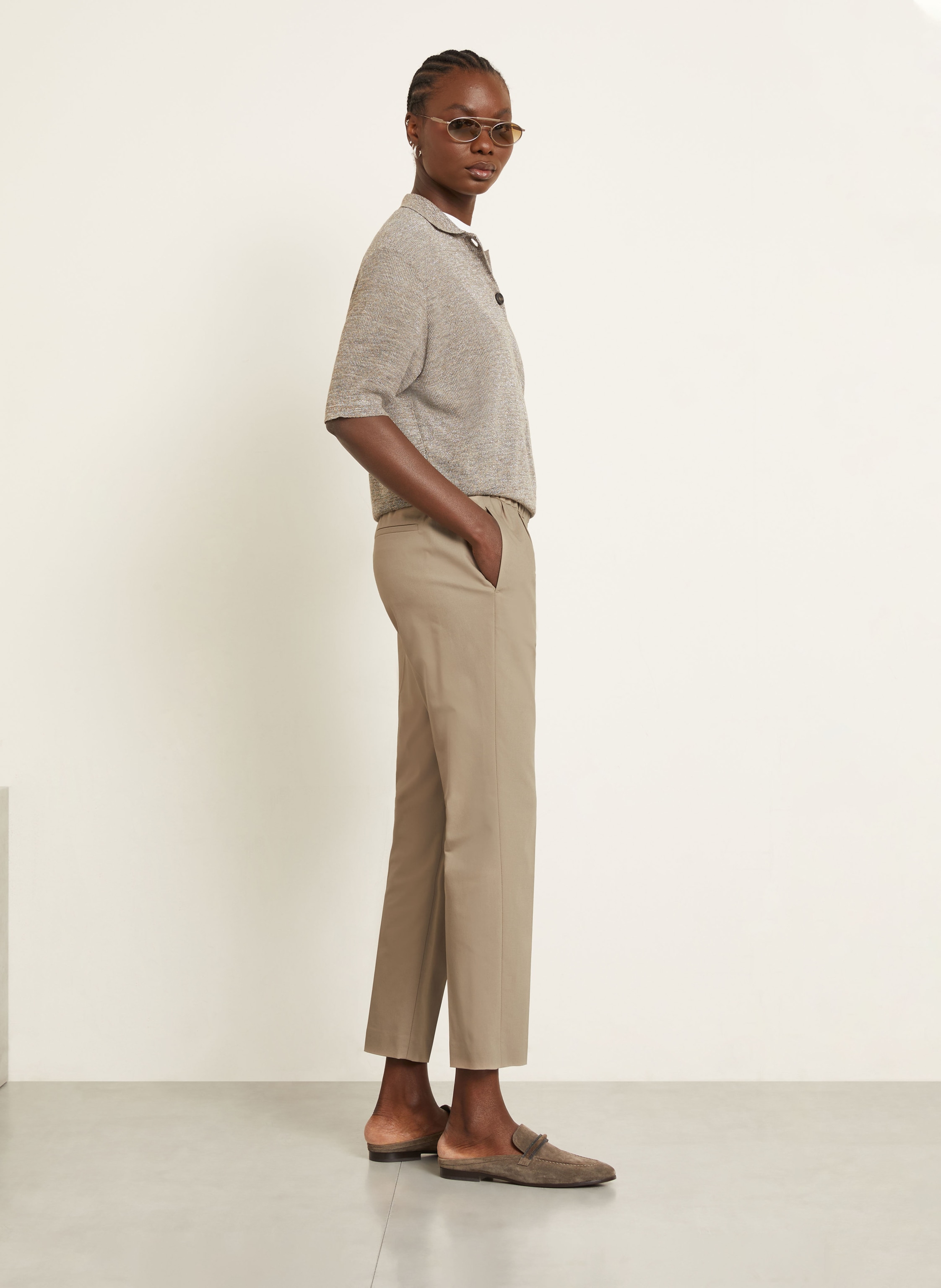 Thumbnail - Brunello Cucinelli 7/8-Hose beige