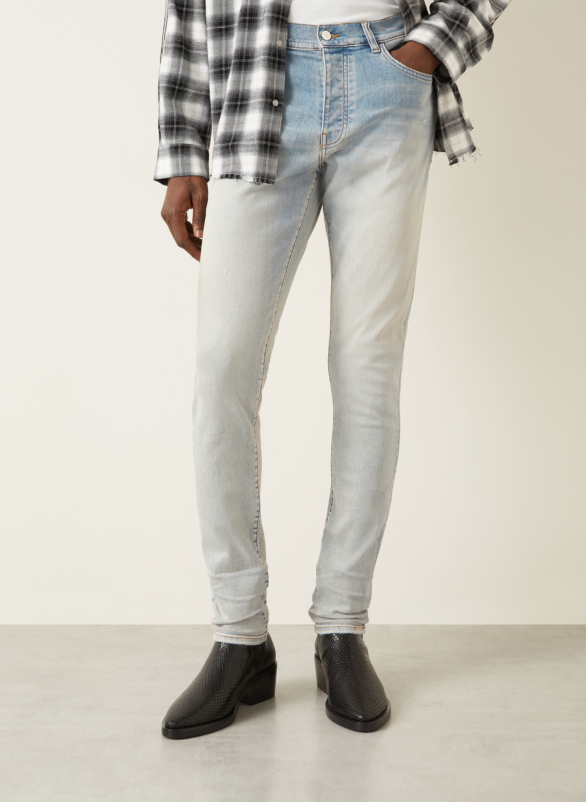 Thumbnail - Amiri Jeans Skinny Fit blau