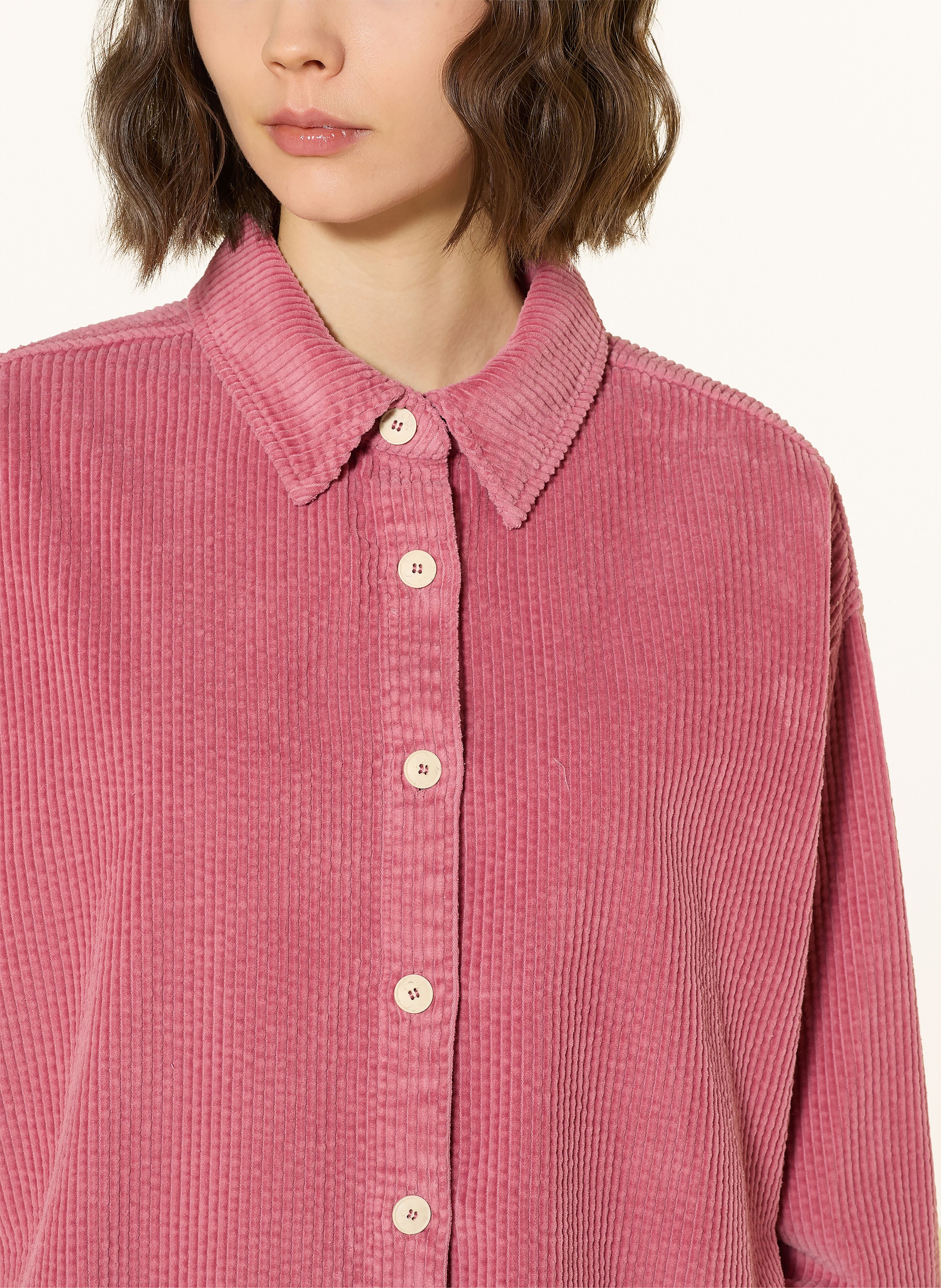 Thumbnail - American Vintage Cord-Overshirt Padow rosa