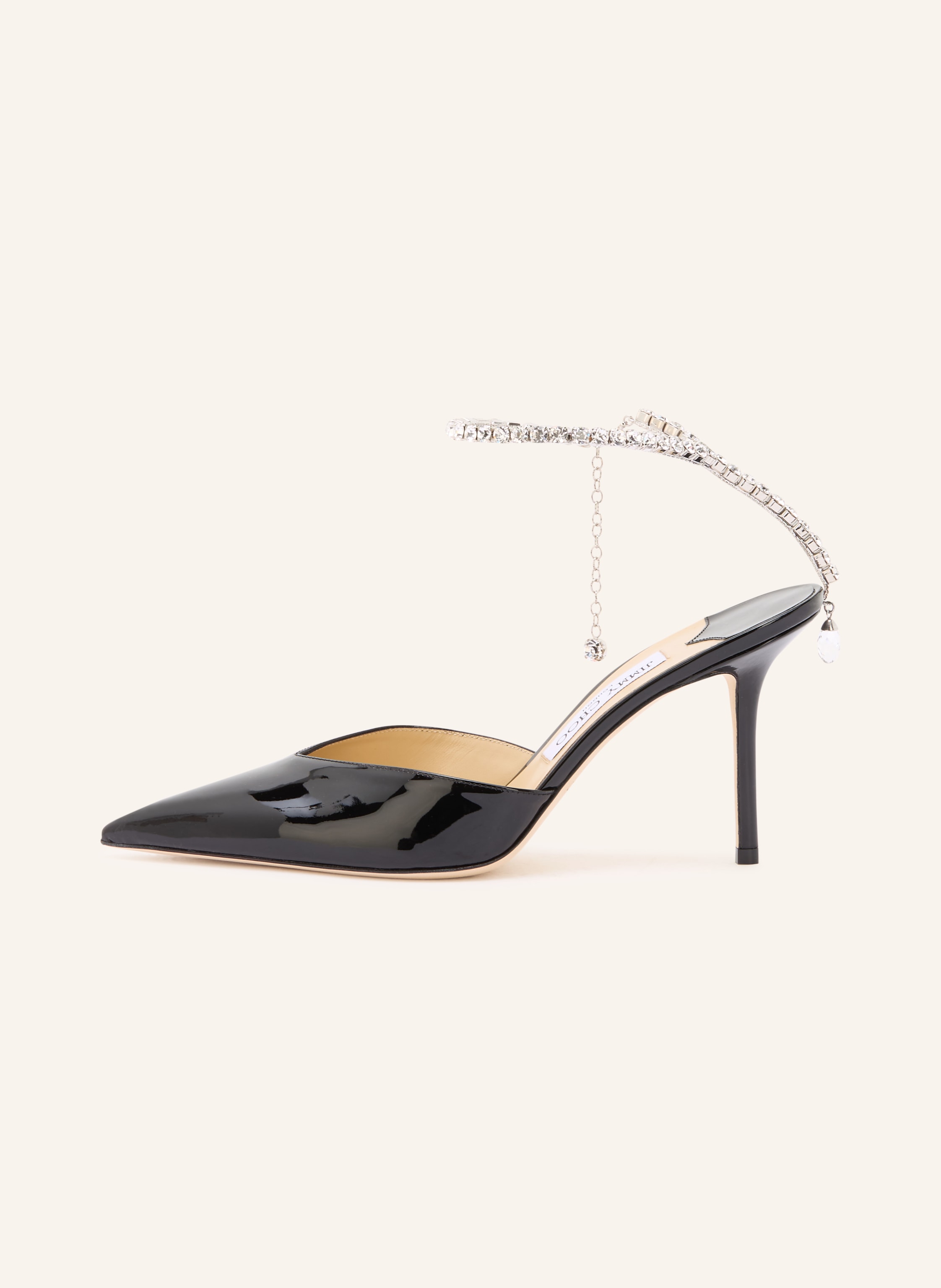 Thumbnail - Jimmy Choo Slingpumps Saeda 85 Mit Schmucksteinen schwarz