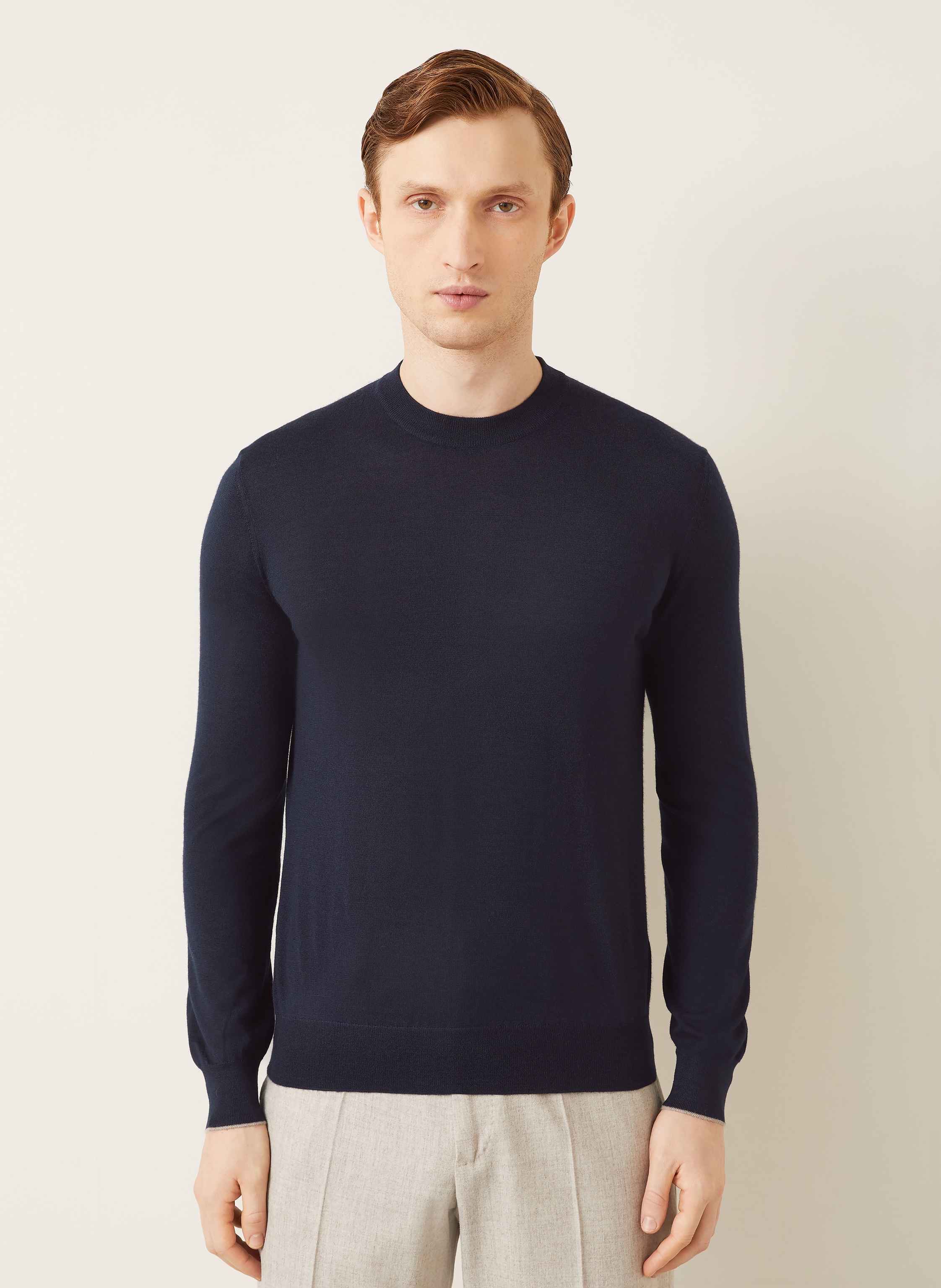 Thumbnail - Fioroni Cashmere-Pullover Mit Seide blau