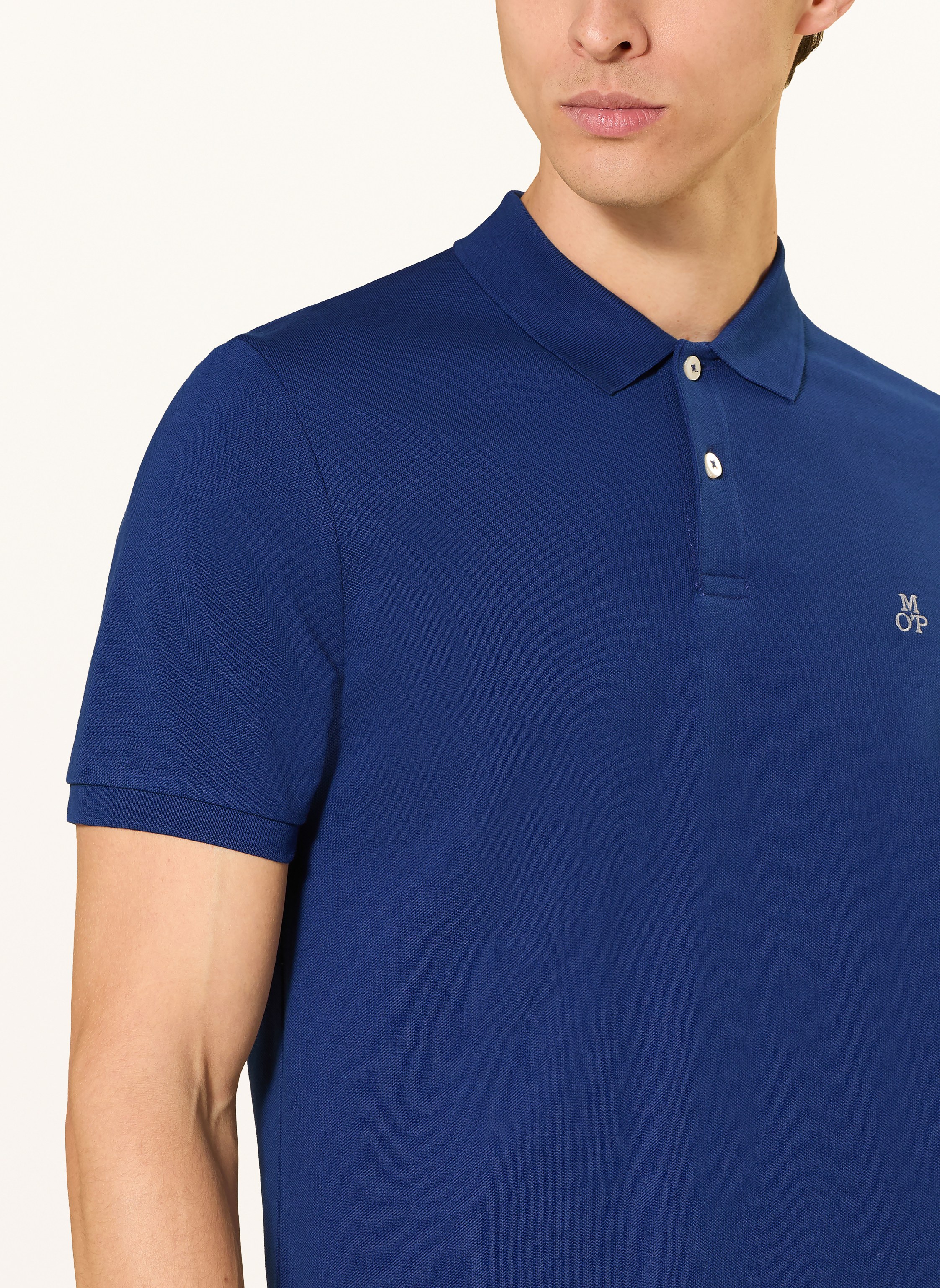 Thumbnail - Marc O'polo Piqué-Poloshirt Regular Fit blau