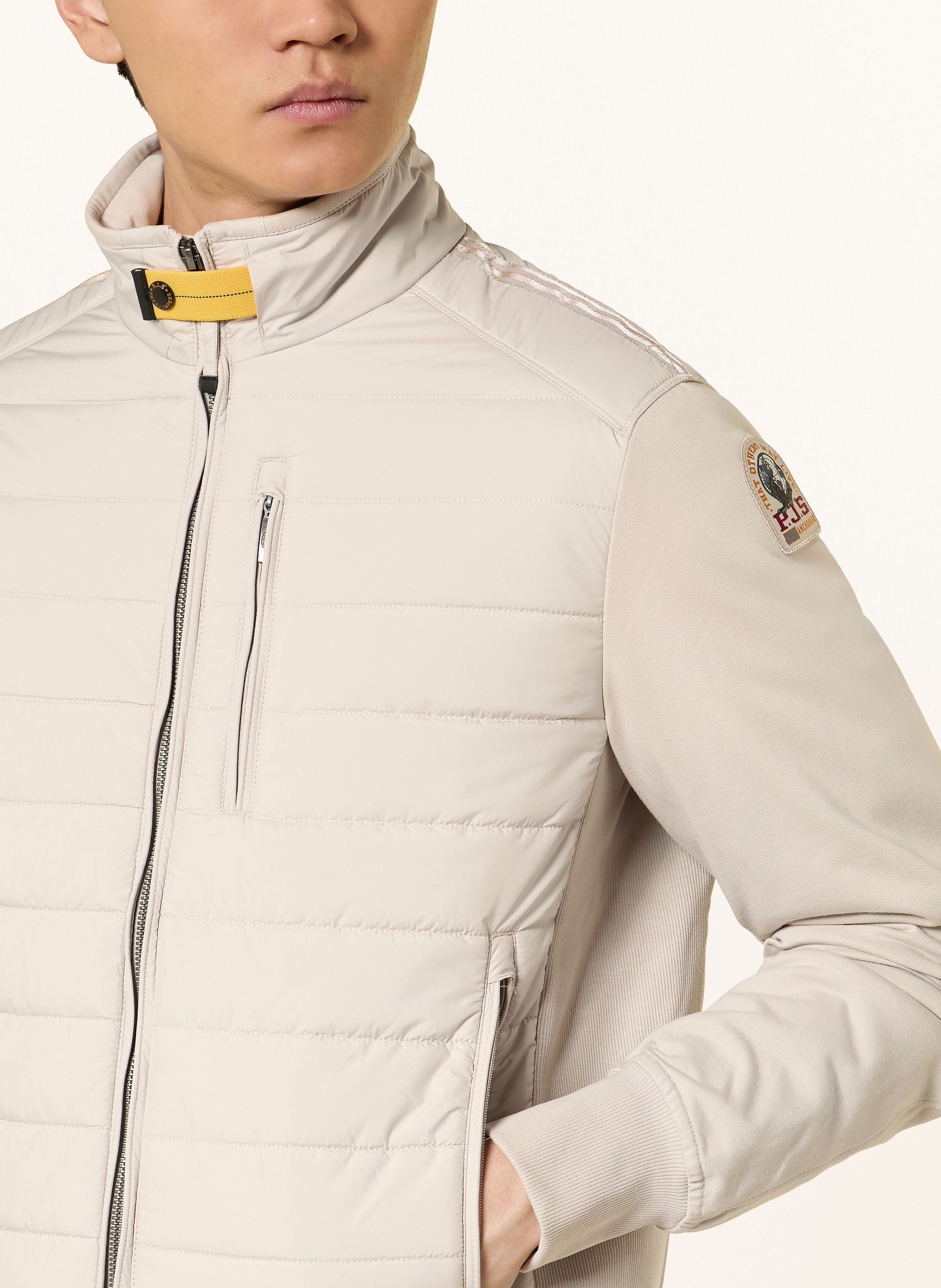 Thumbnail - Parajumpers Steppjacke Elliot Im Materialmix beige