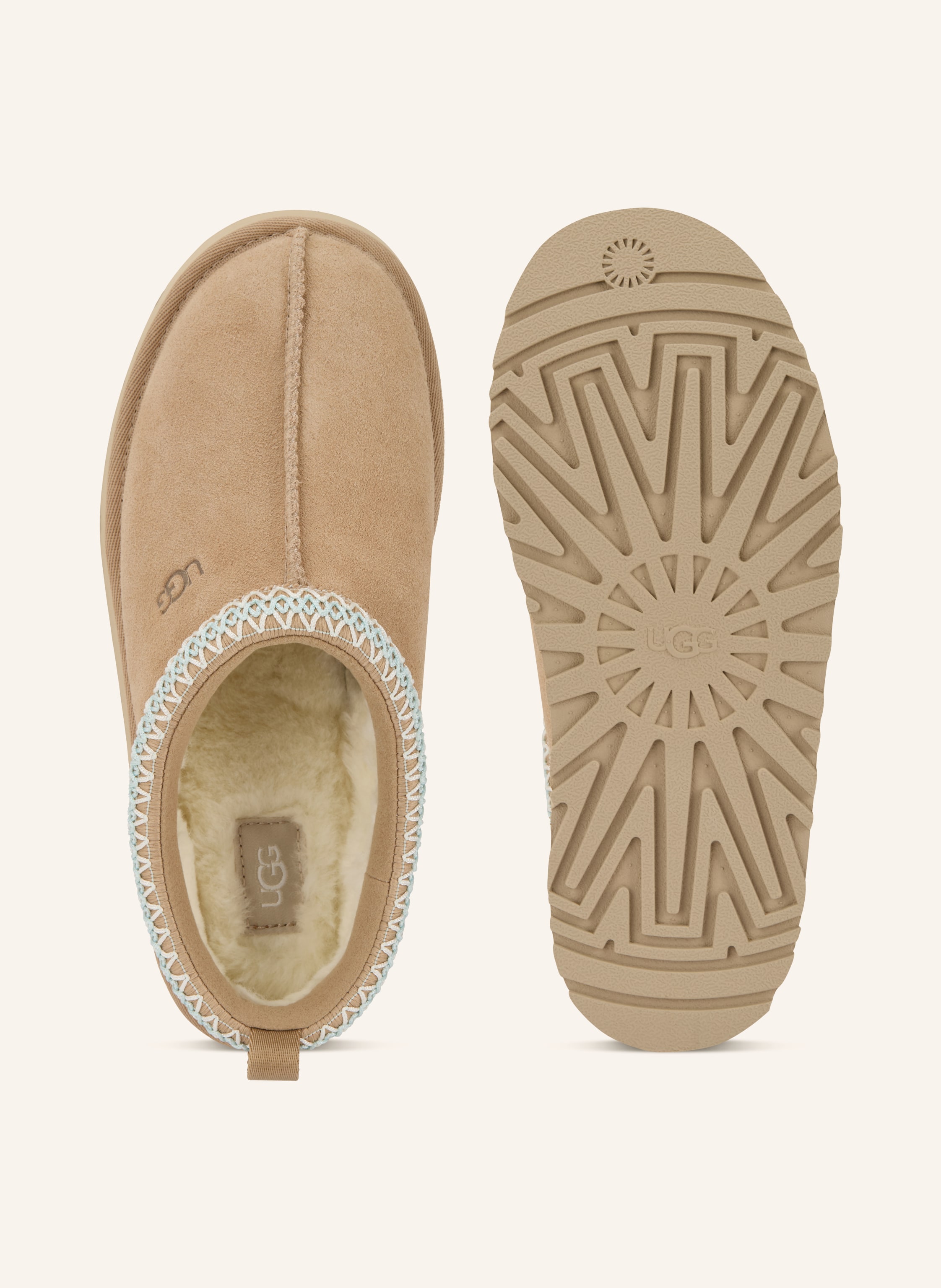 Thumbnail - Ugg Pantoletten Tazz beige