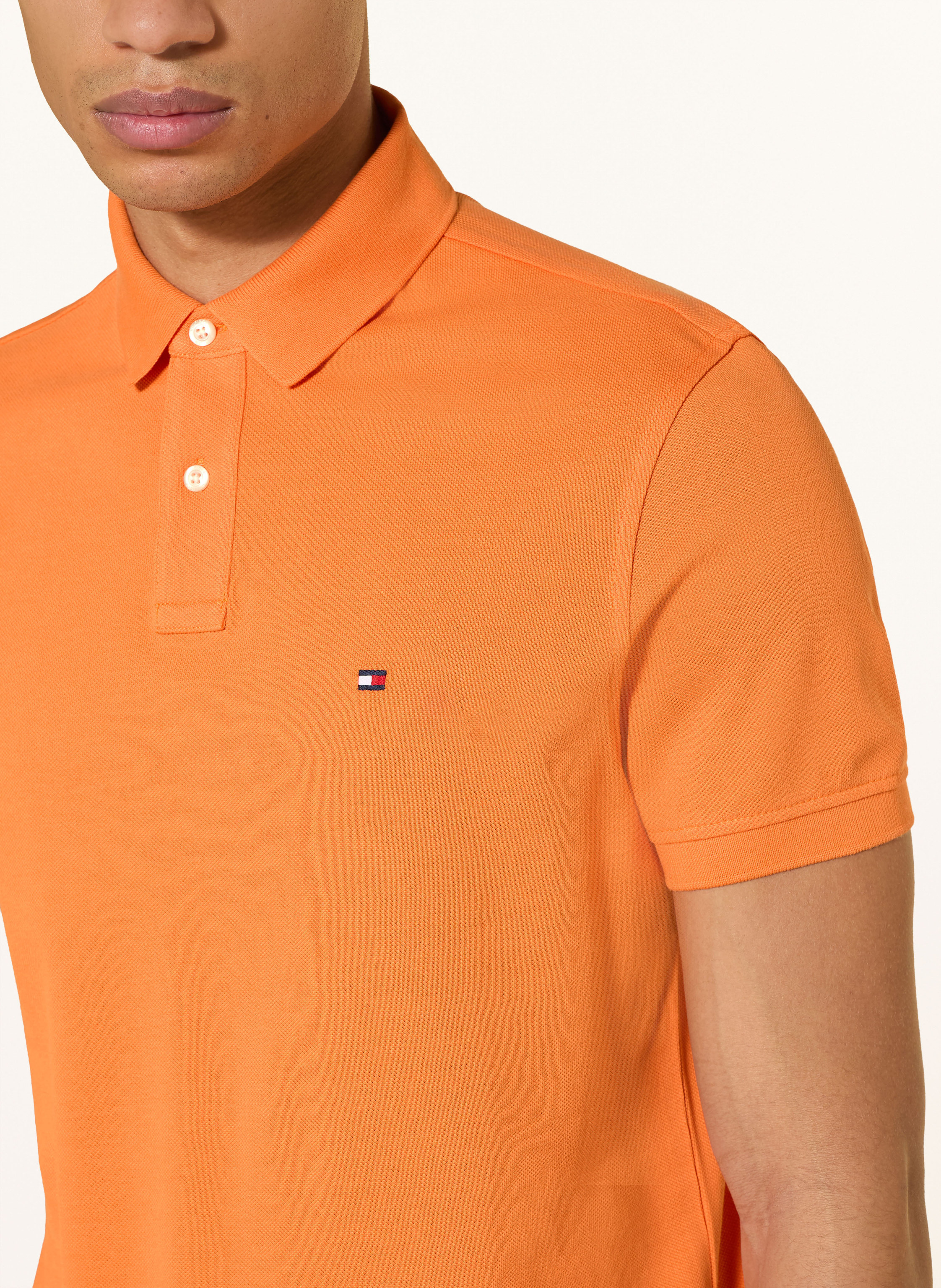 Thumbnail - Tommy Hilfiger Piqué-Poloshirt Regular Fit orange