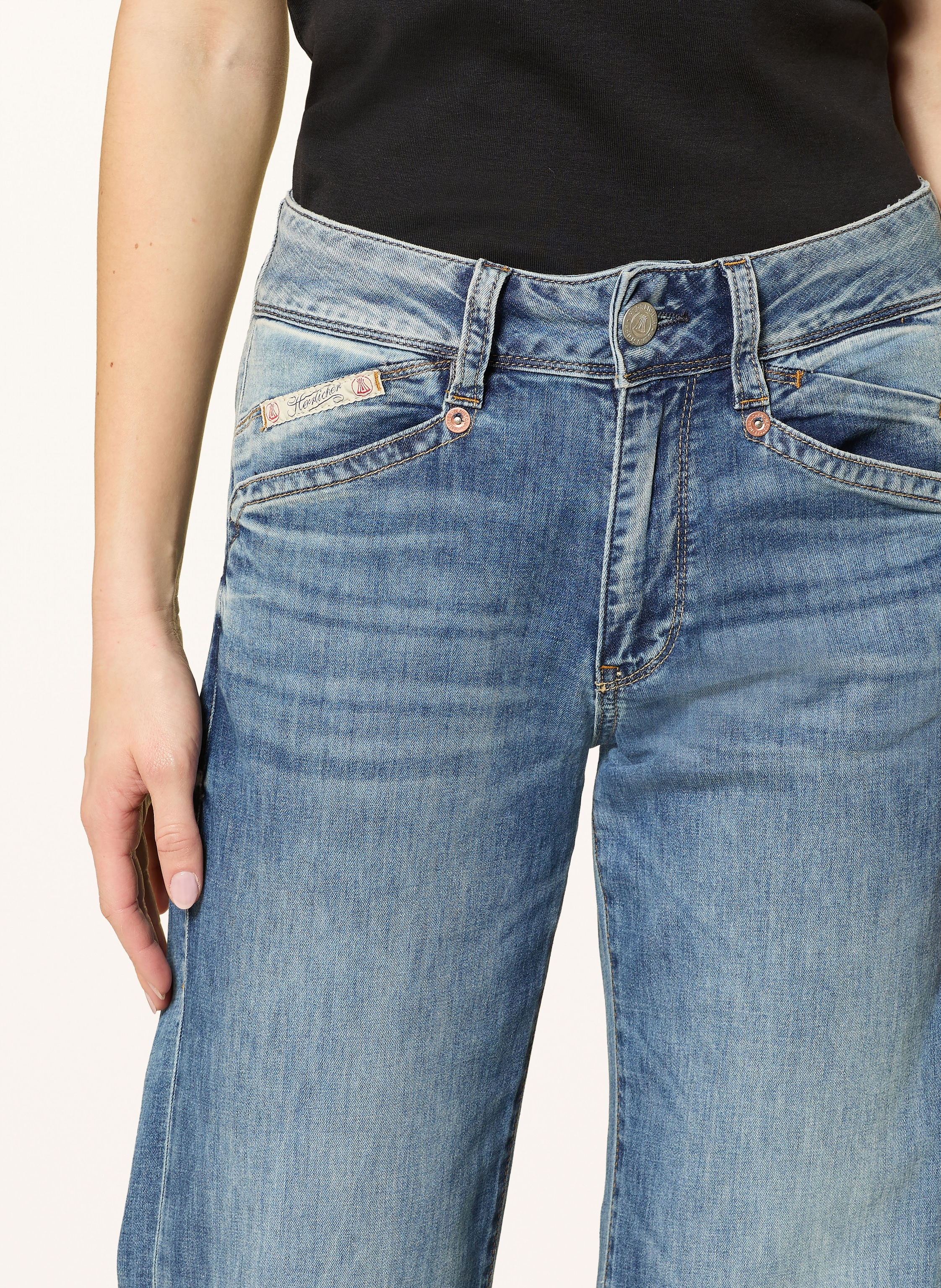 Thumbnail - Herrlicher Flared Jeans blau