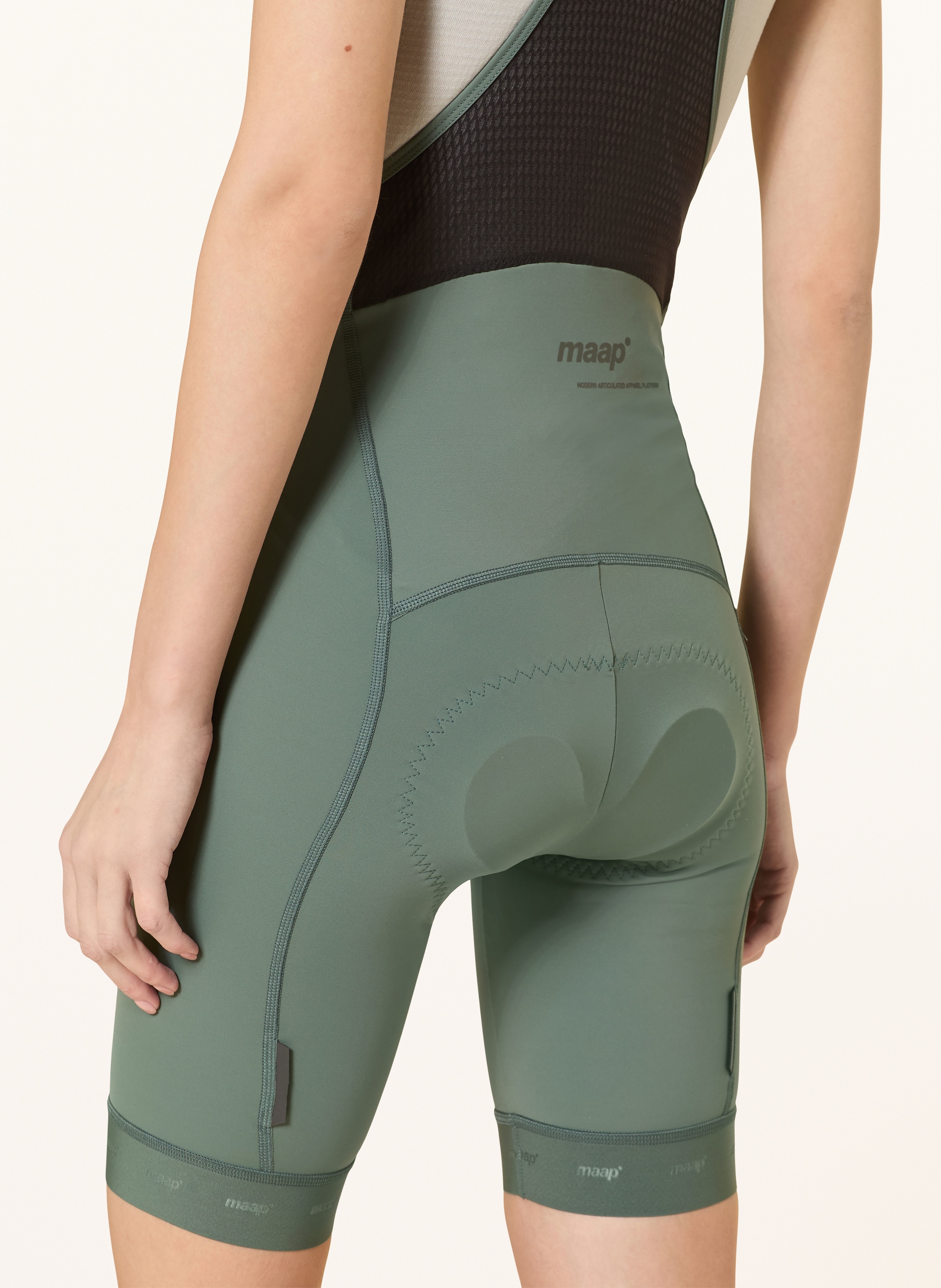 Thumbnail - Maap Radhose Training Bib 3.0 Mit Trägern Und Gepolstertem Einsatz gruen