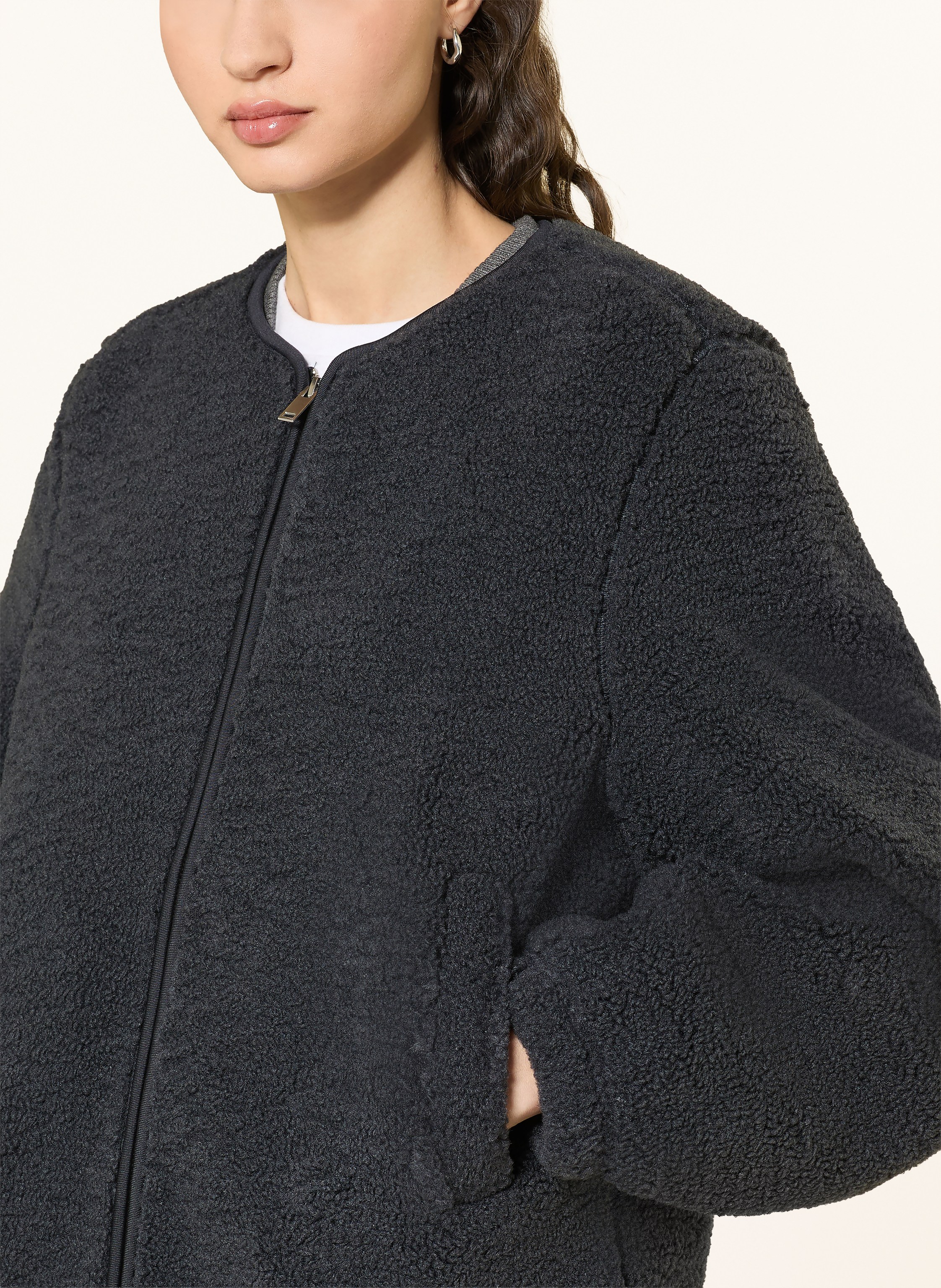 Thumbnail - Samsøe  Samsøe Teddyfell-Jacke Saautumn grau