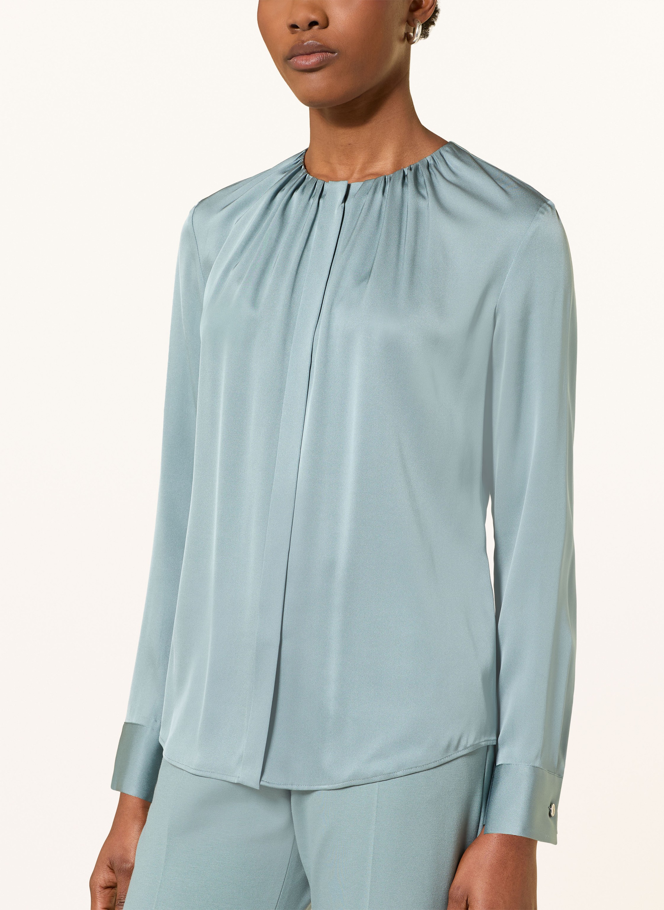 Thumbnail - Boss Seidenbluse Banorah blau