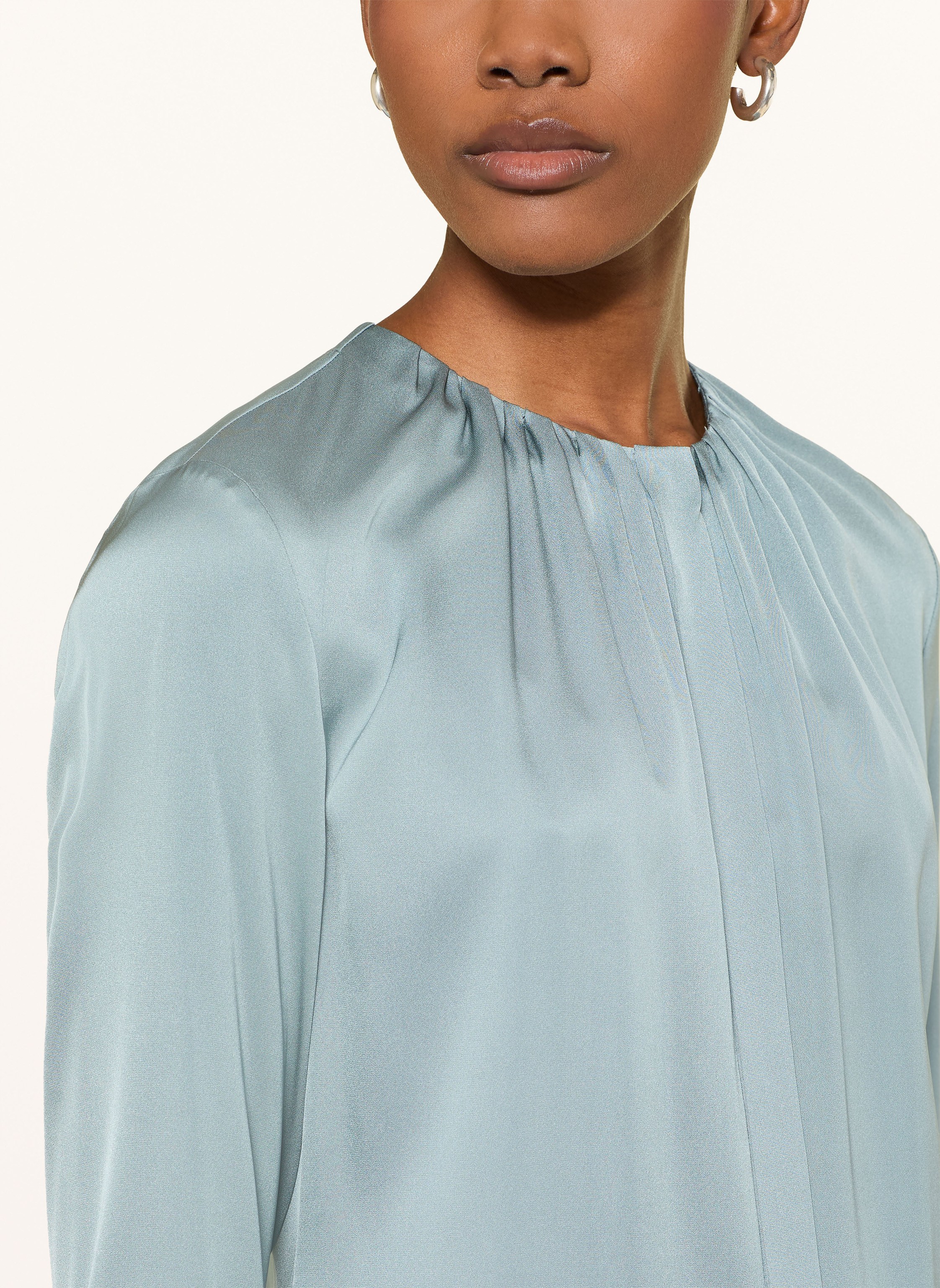 Thumbnail - Boss Seidenbluse Banorah blau