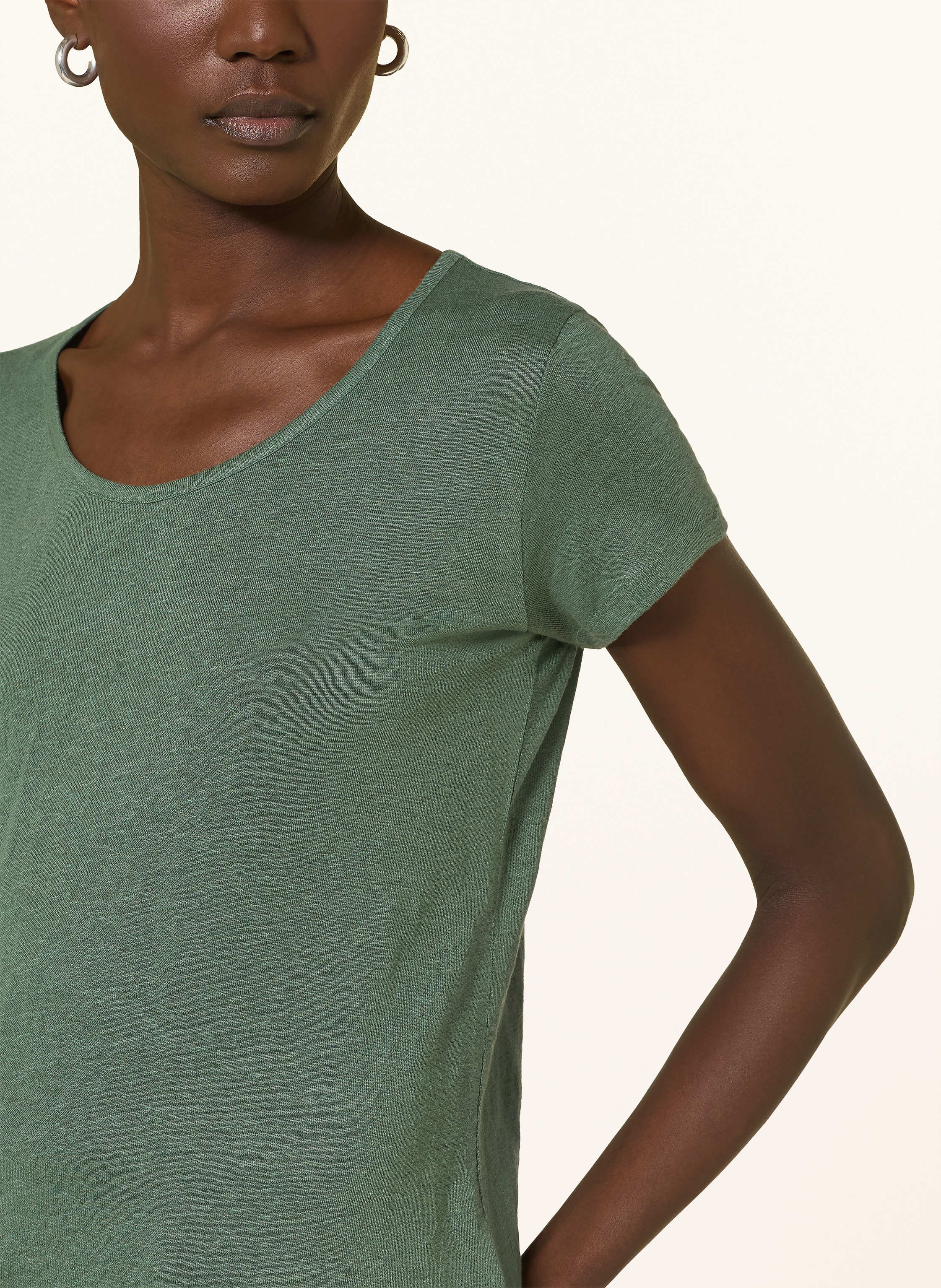 Thumbnail - Stefan Brandt T-Shirt Aus Leinen gruen