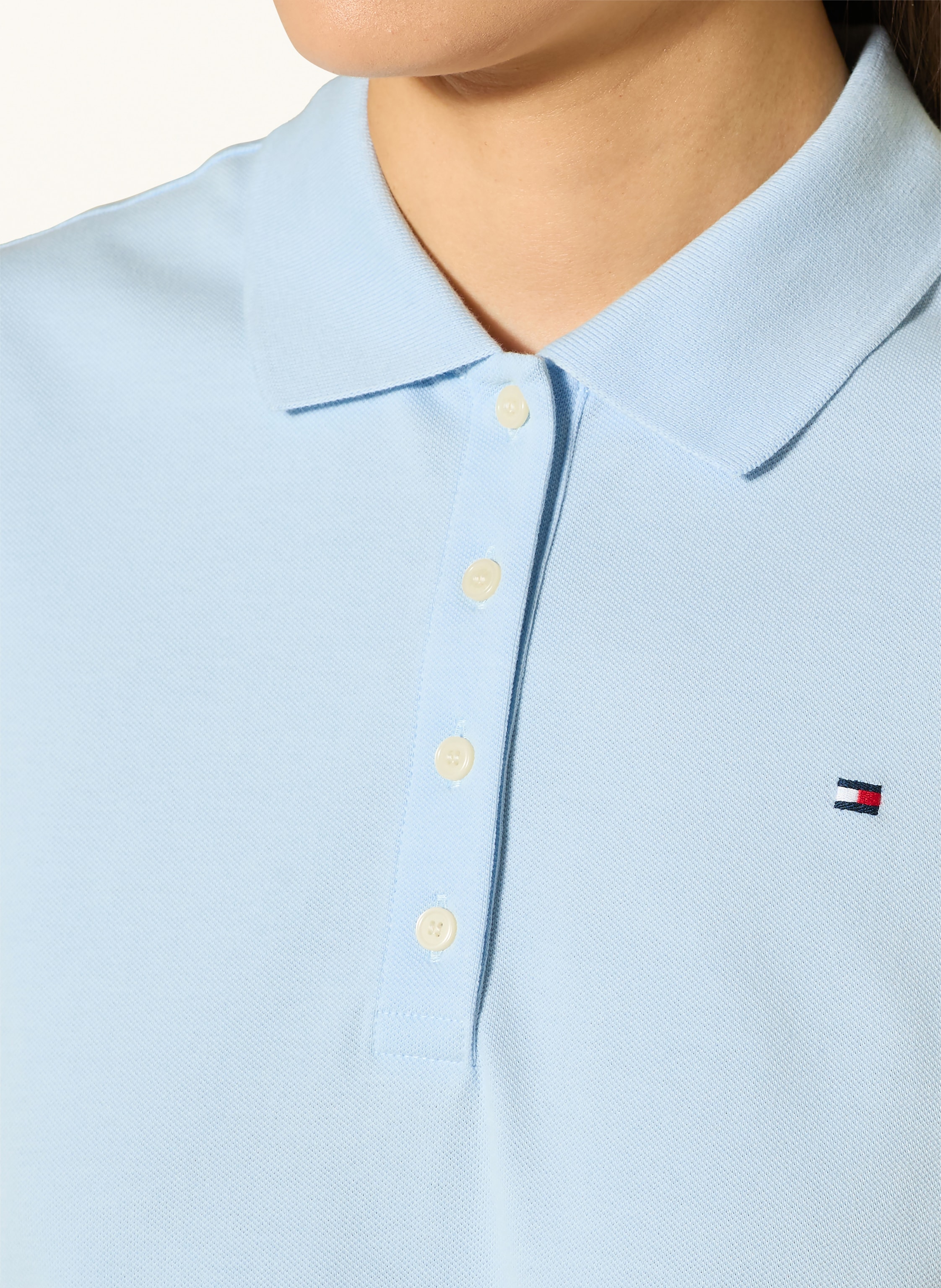 Tommy Hilfiger Piqué-Poloshirt blau – Bild 2
