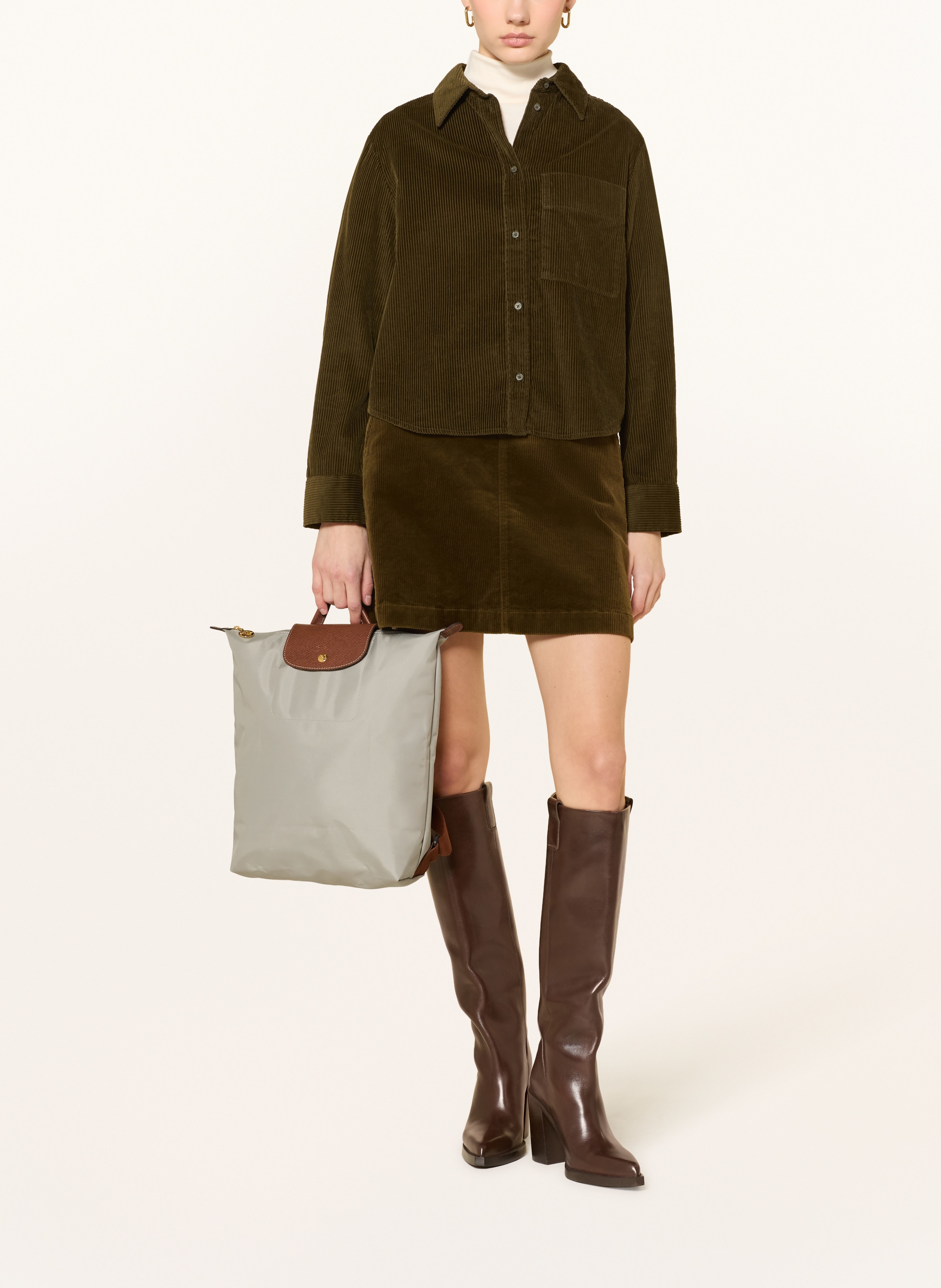 Thumbnail - Longchamp Rucksack Le Pliage Medium grau