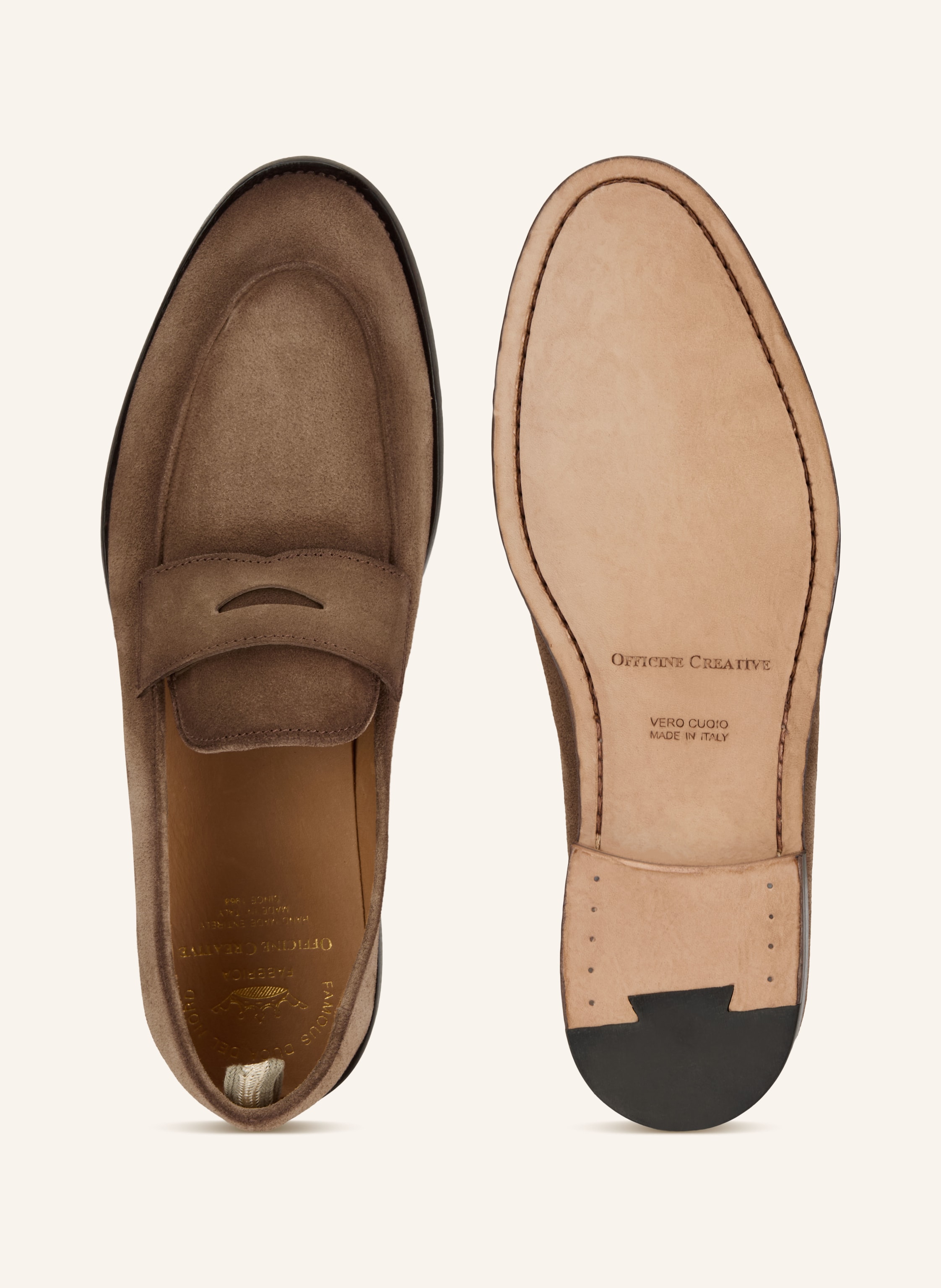 Thumbnail - Officine Creative Penny-Loafer Opera 001 braun