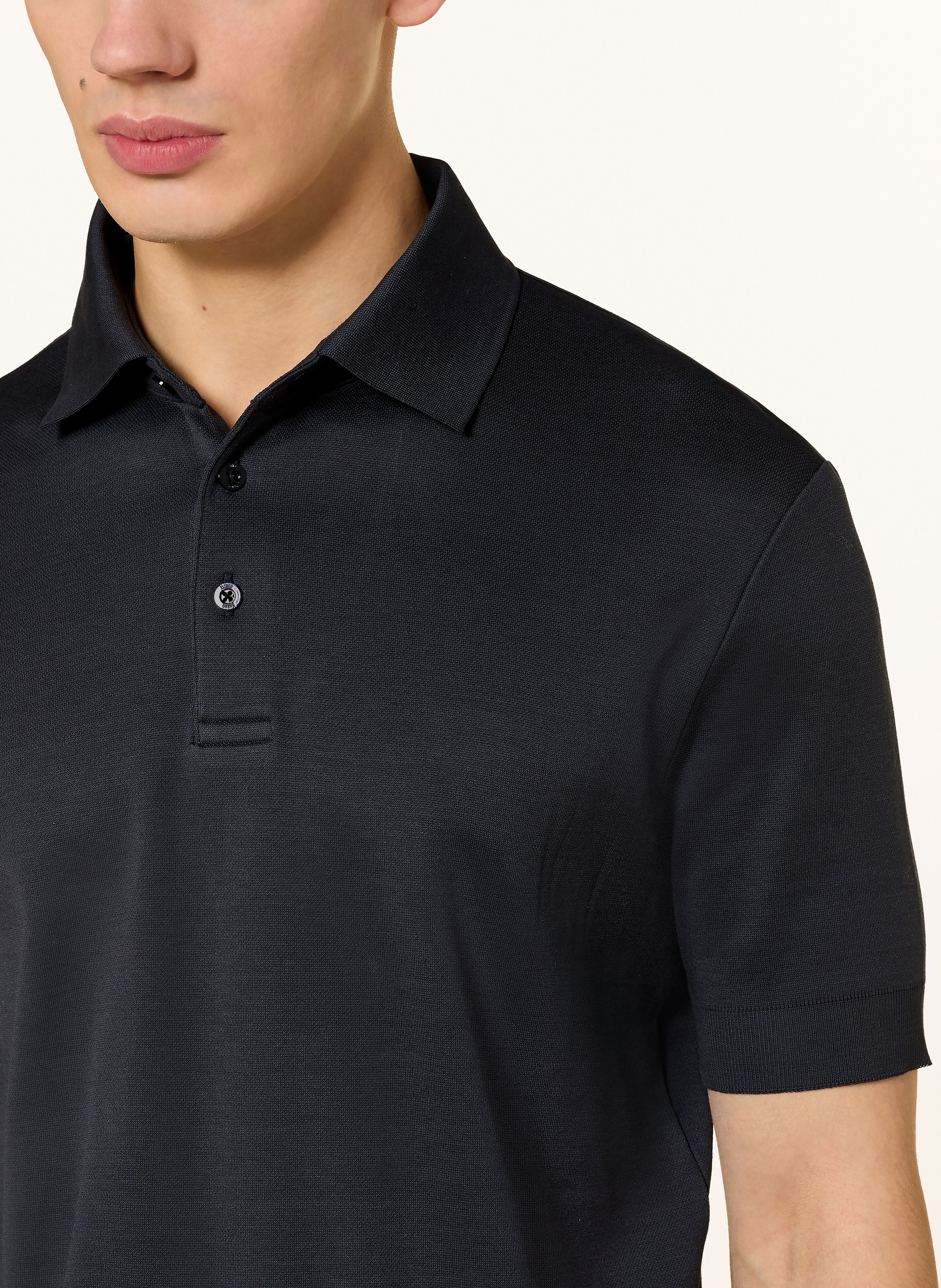 Thumbnail - Herno Jersey-Poloshirt blau