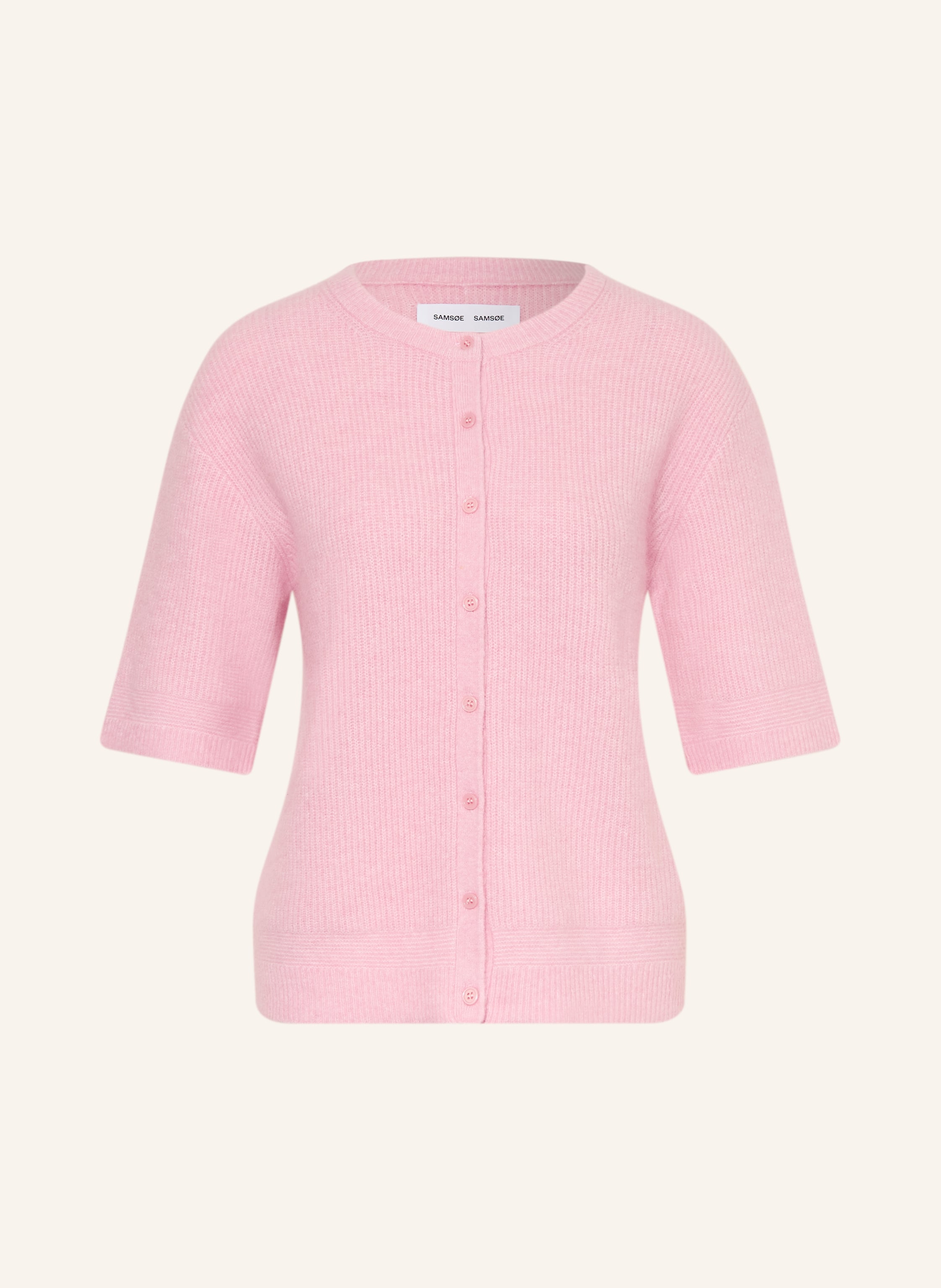 Samsøe  Samsøe Strickjacke Saanoura Mit Alpaka rosa