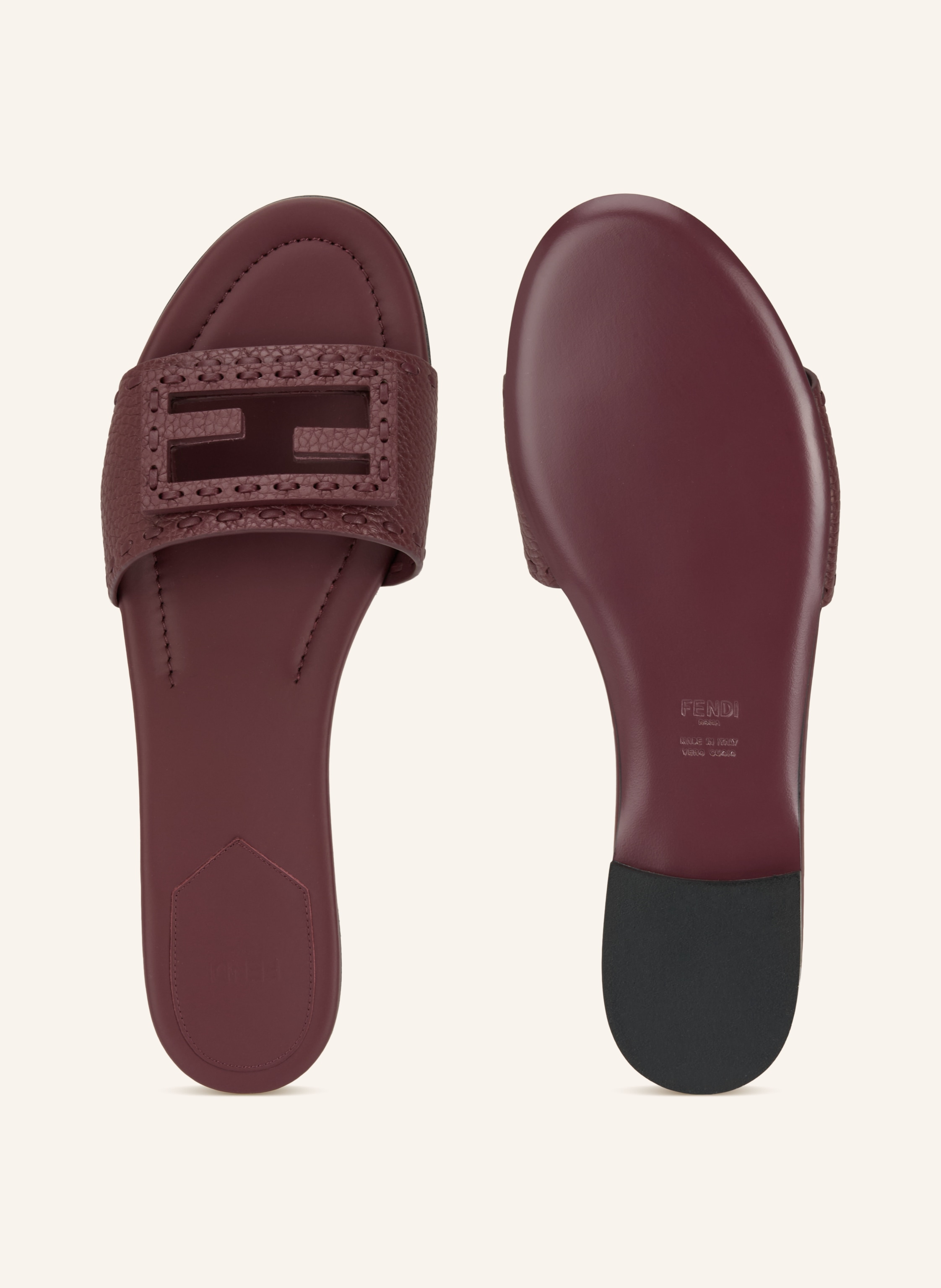 Thumbnail - Fendi Pantoletten rot