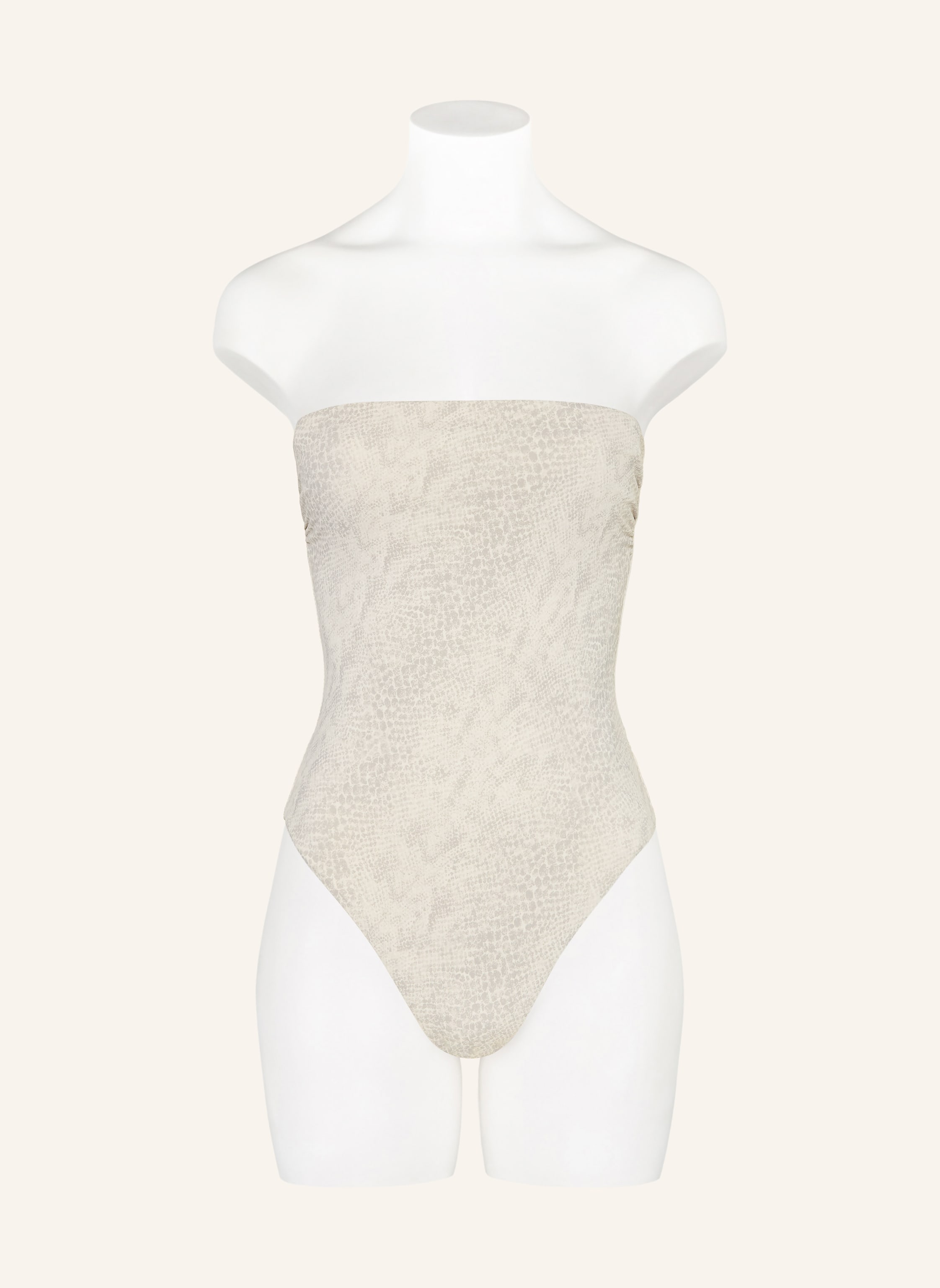 Thumbnail - Calvin Klein Bandeau-Badeanzug beige