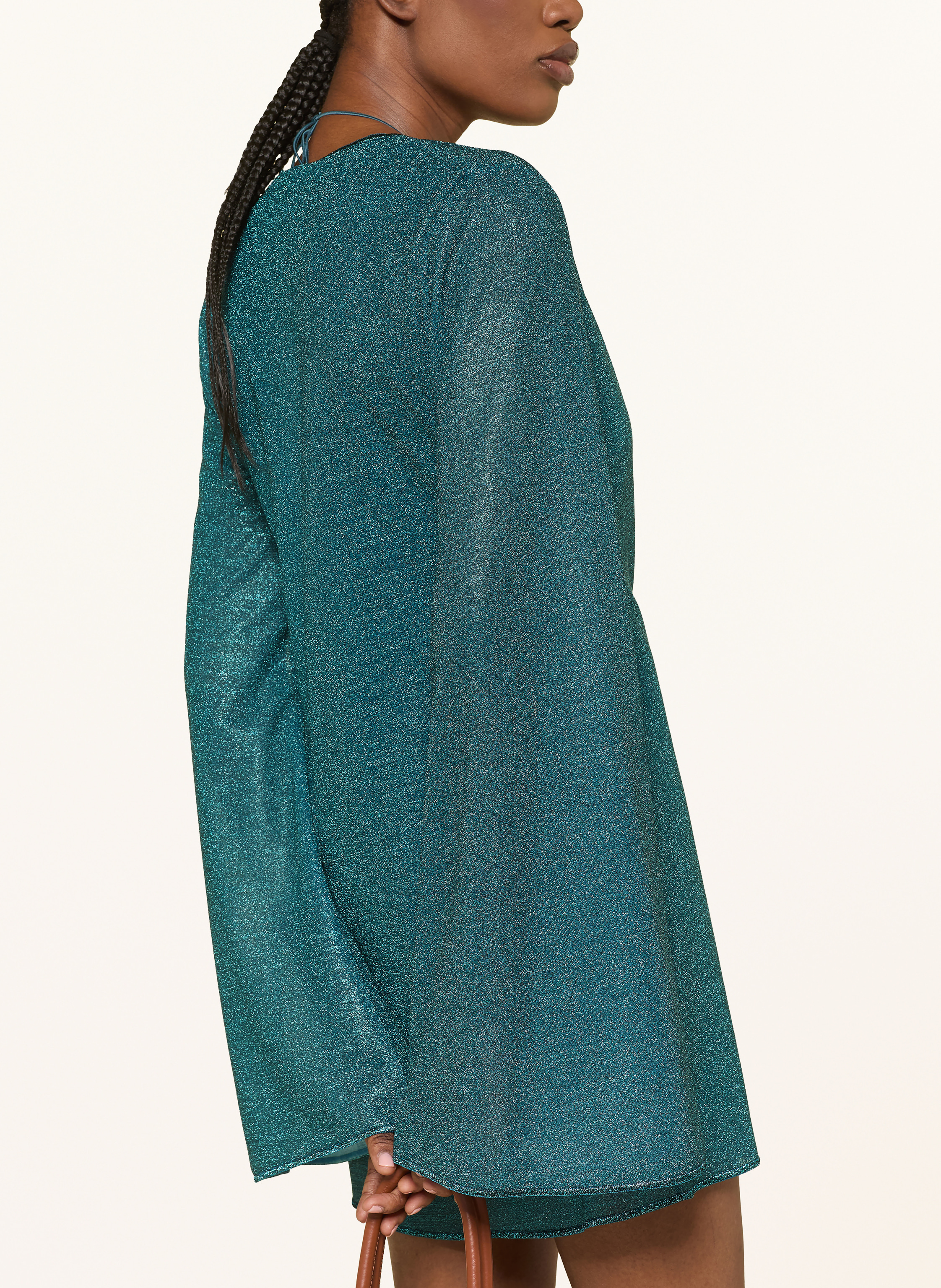 Thumbnail - Oséree Strandkleid Lumiere Mit Glitzergarn blau