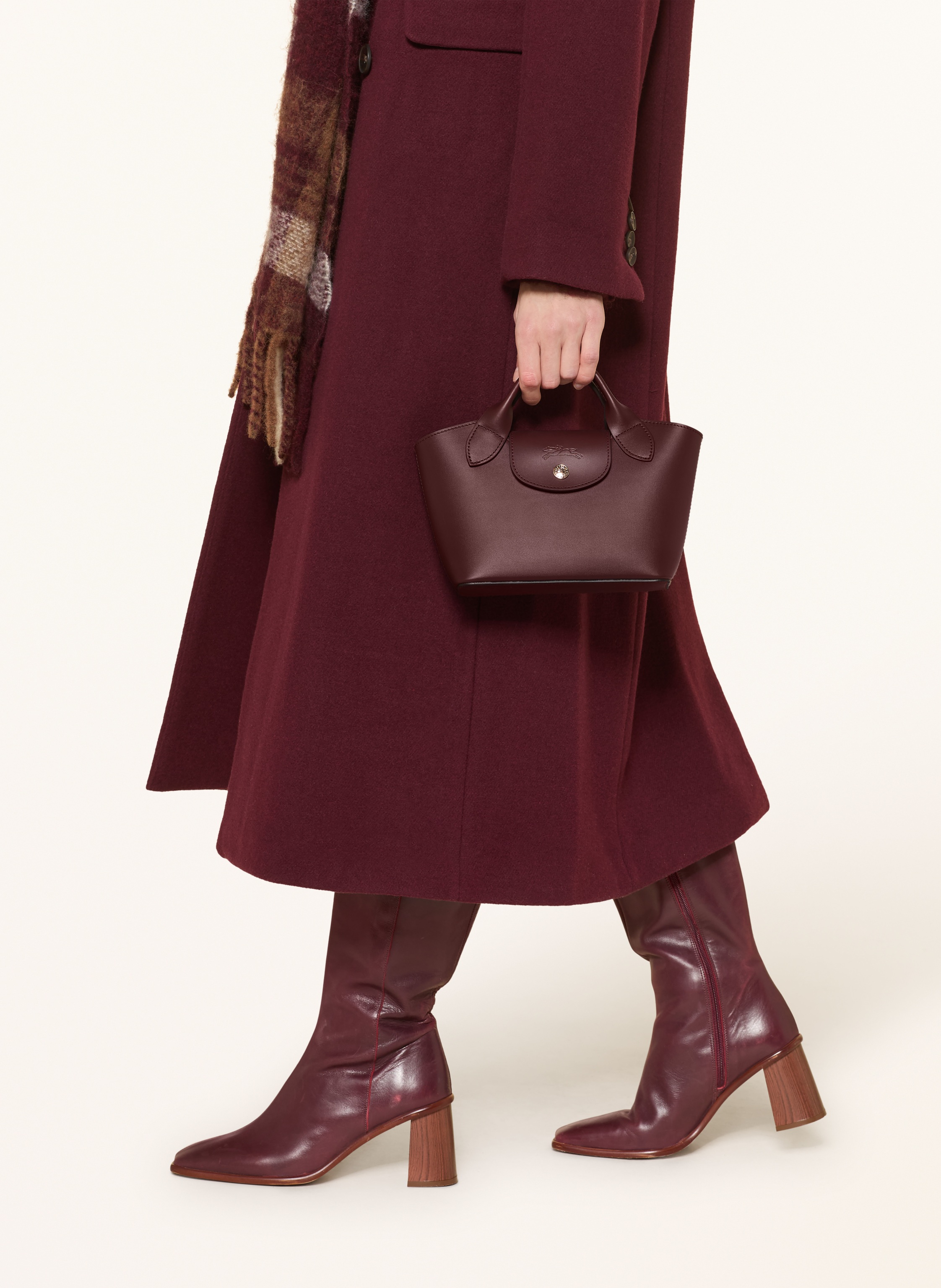 Thumbnail - Longchamp Umhängetasche Épure Xs rot