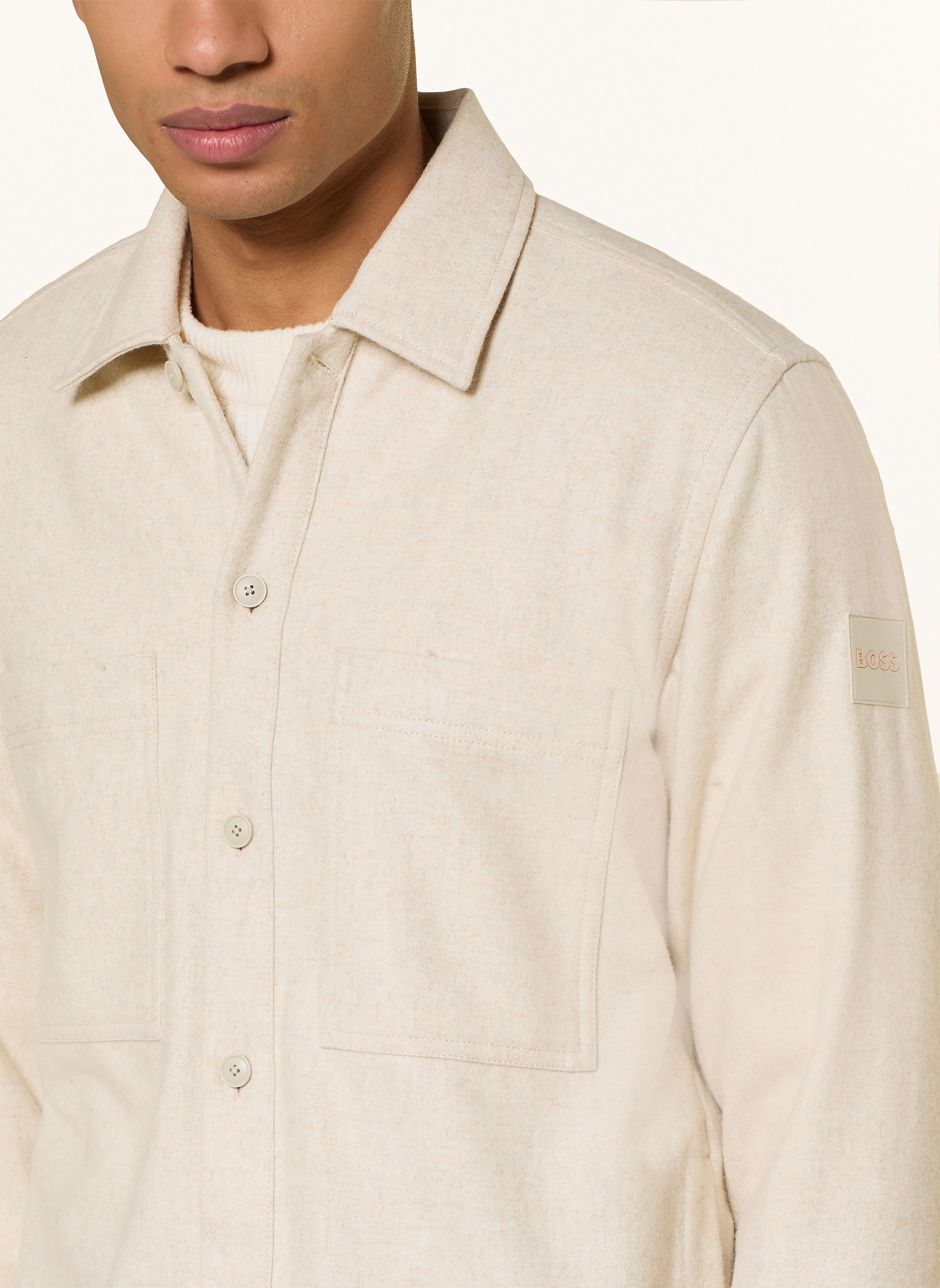 Thumbnail - Boss Overshirt Locky beige