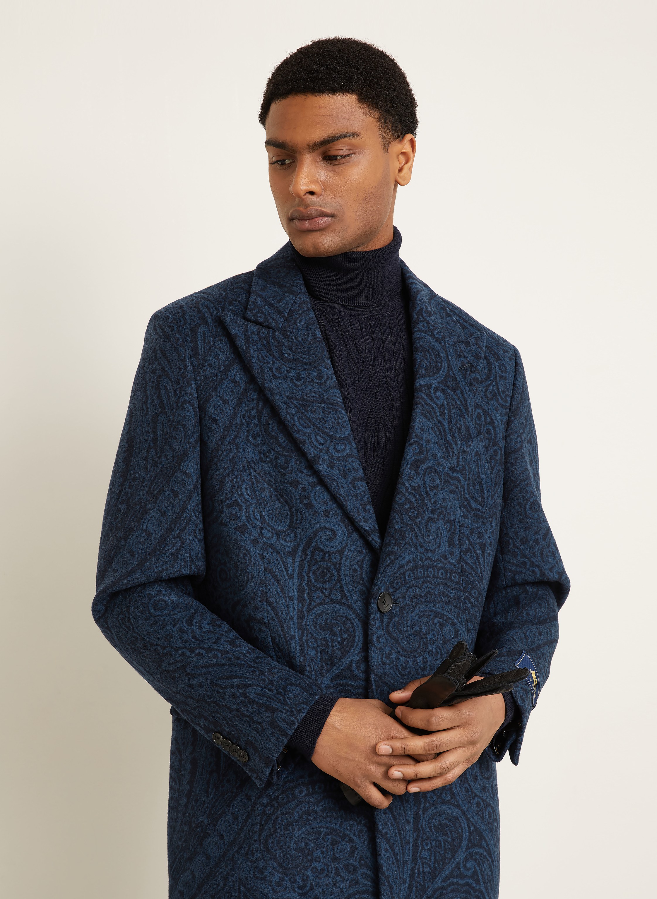 Thumbnail - Etro Wollmantel blau