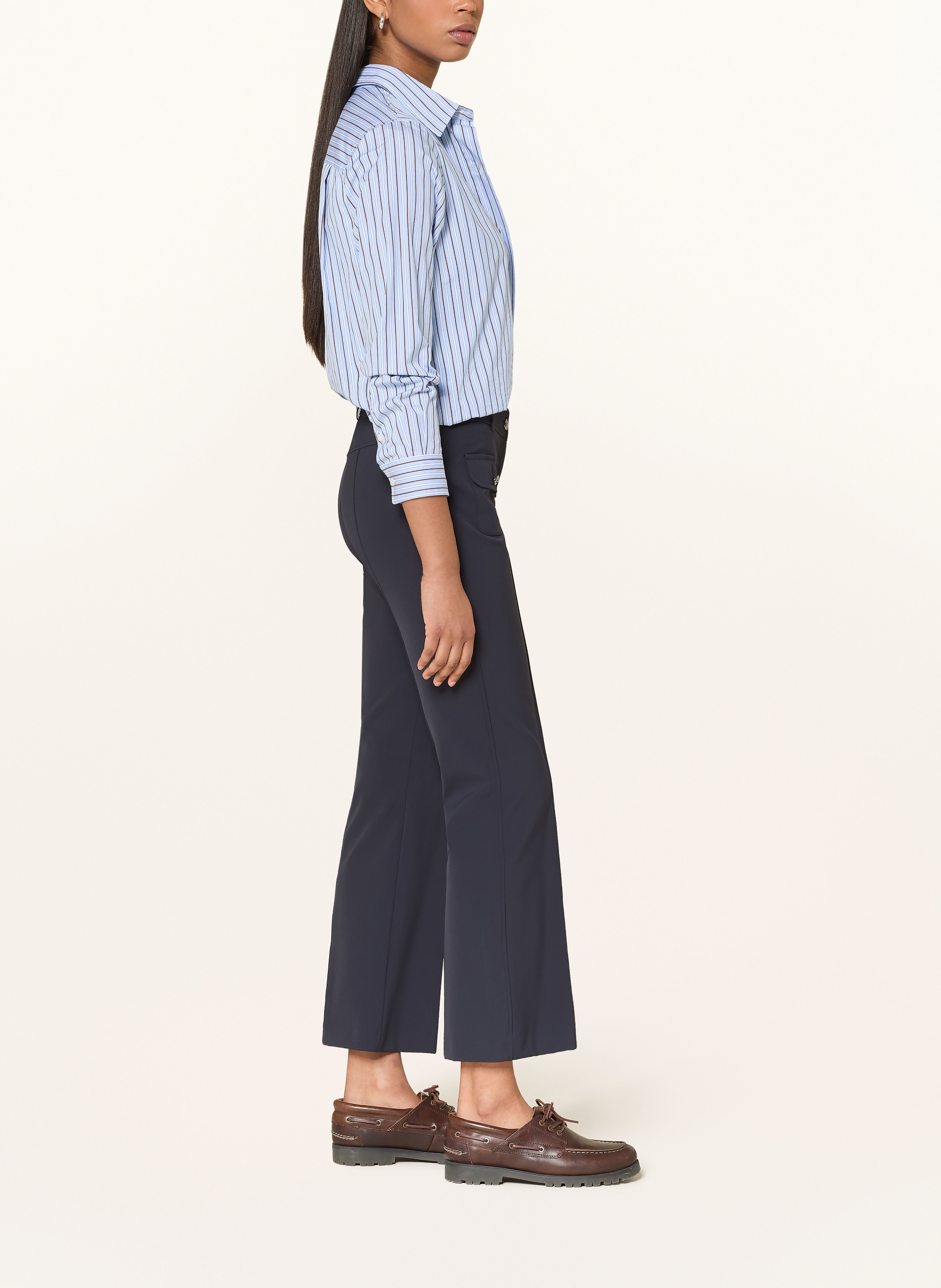 Thumbnail - Cambio Bootcut-Hose Farah blau