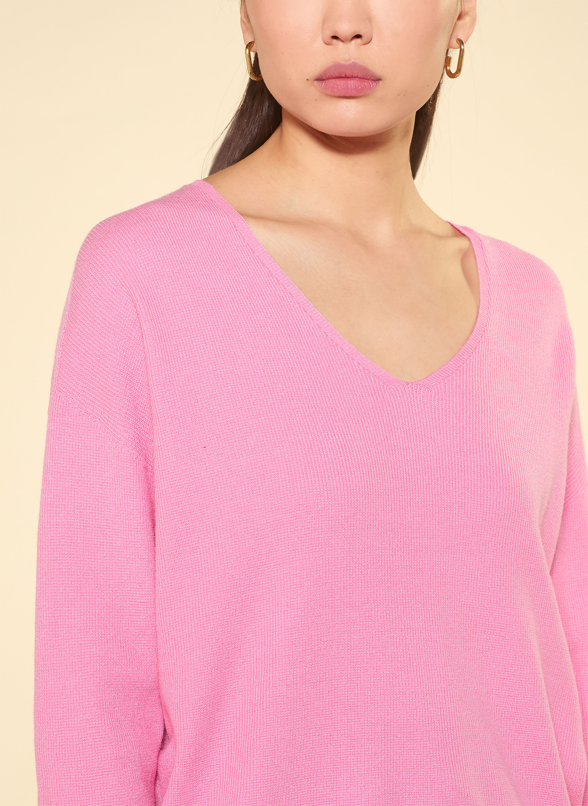 Thumbnail - Oui Pullover rosa