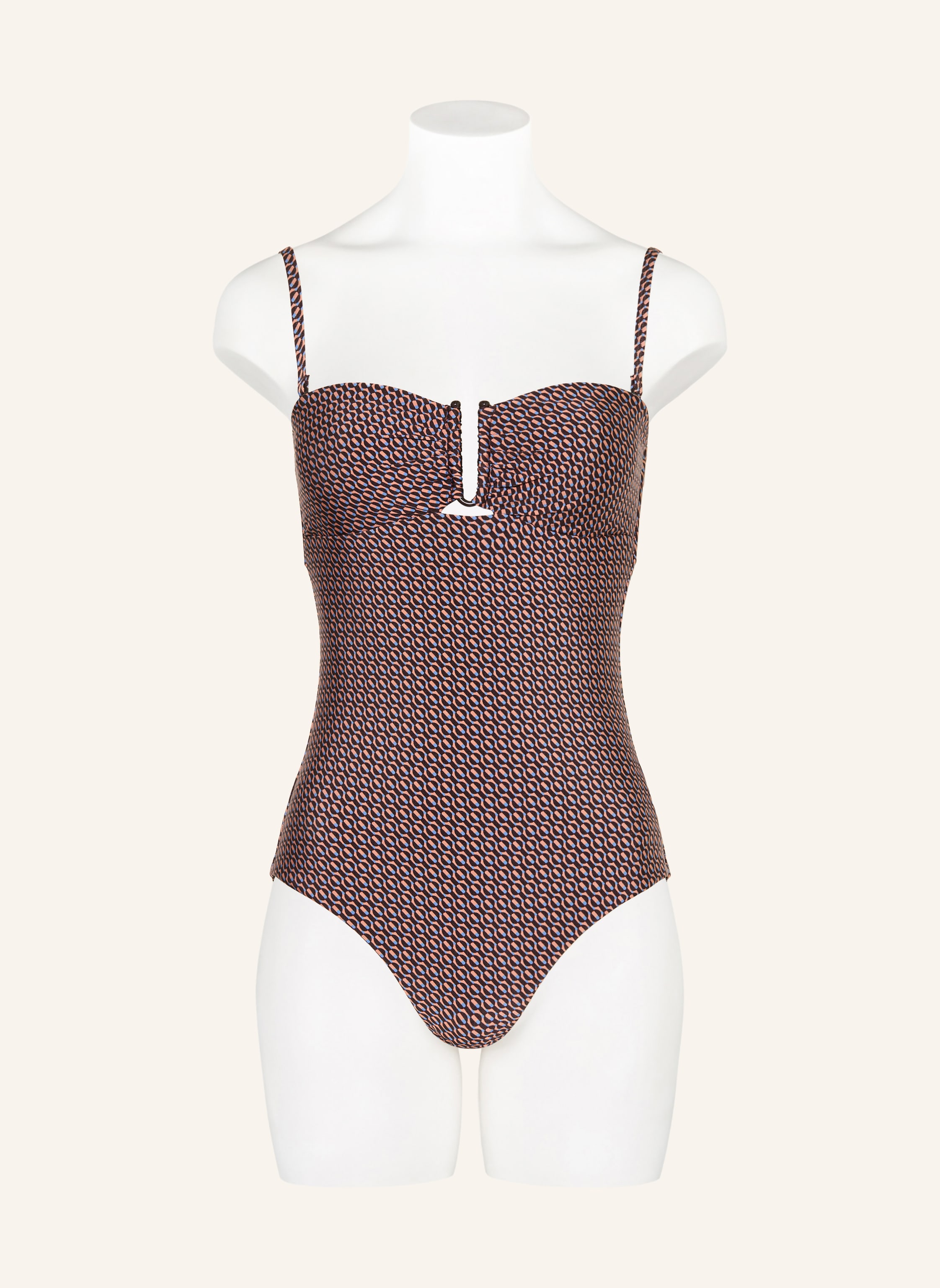 Thumbnail - Jets Australia Bandeau-Badeanzug Desertgeo braun