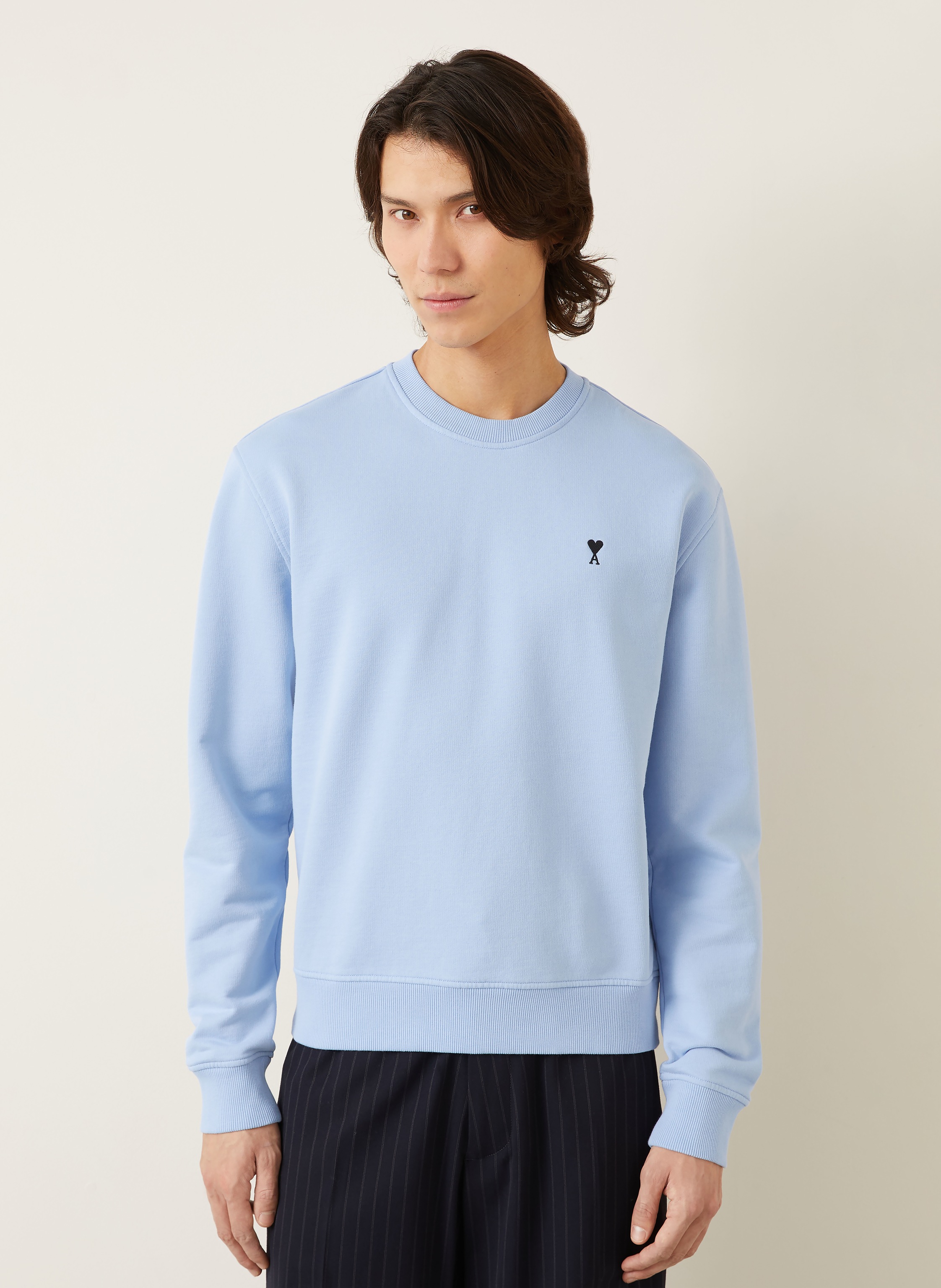 Thumbnail - Ami Paris Sweatshirt Molleton blau