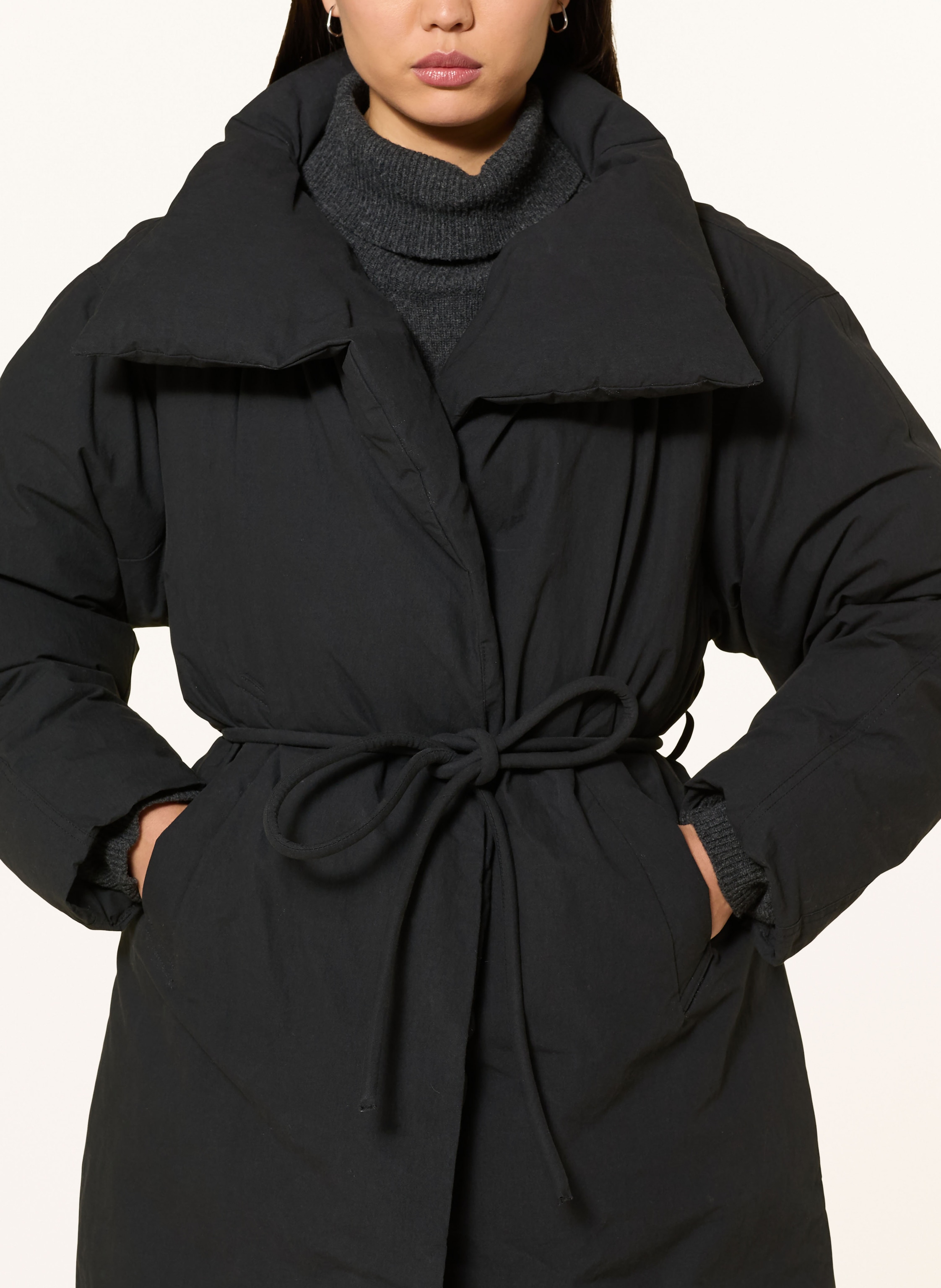 Thumbnail - Eleh Mantel Piumino schwarz