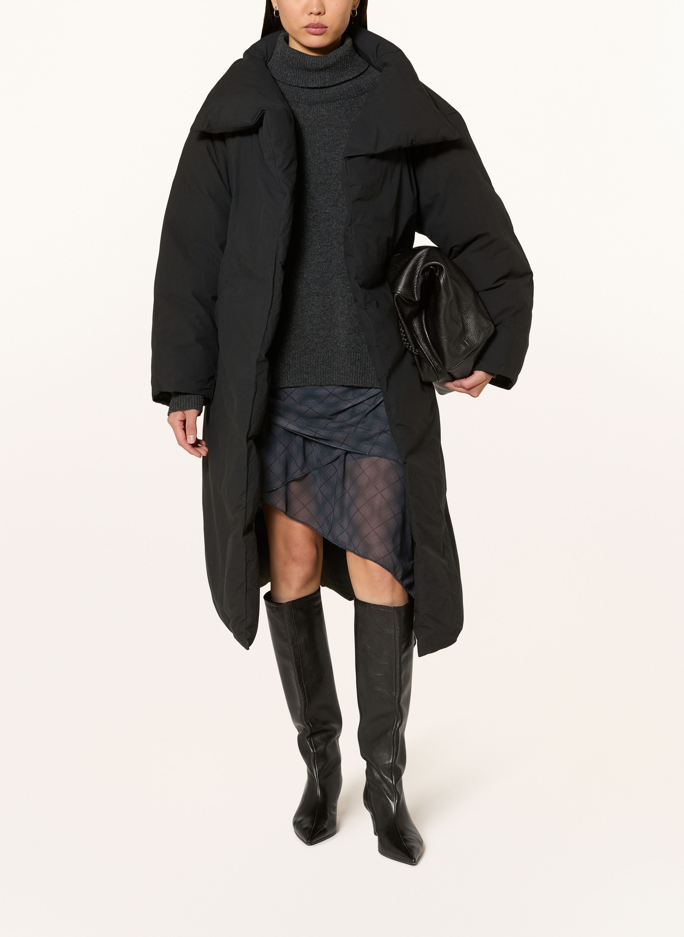 Thumbnail - Eleh Mantel Piumino schwarz