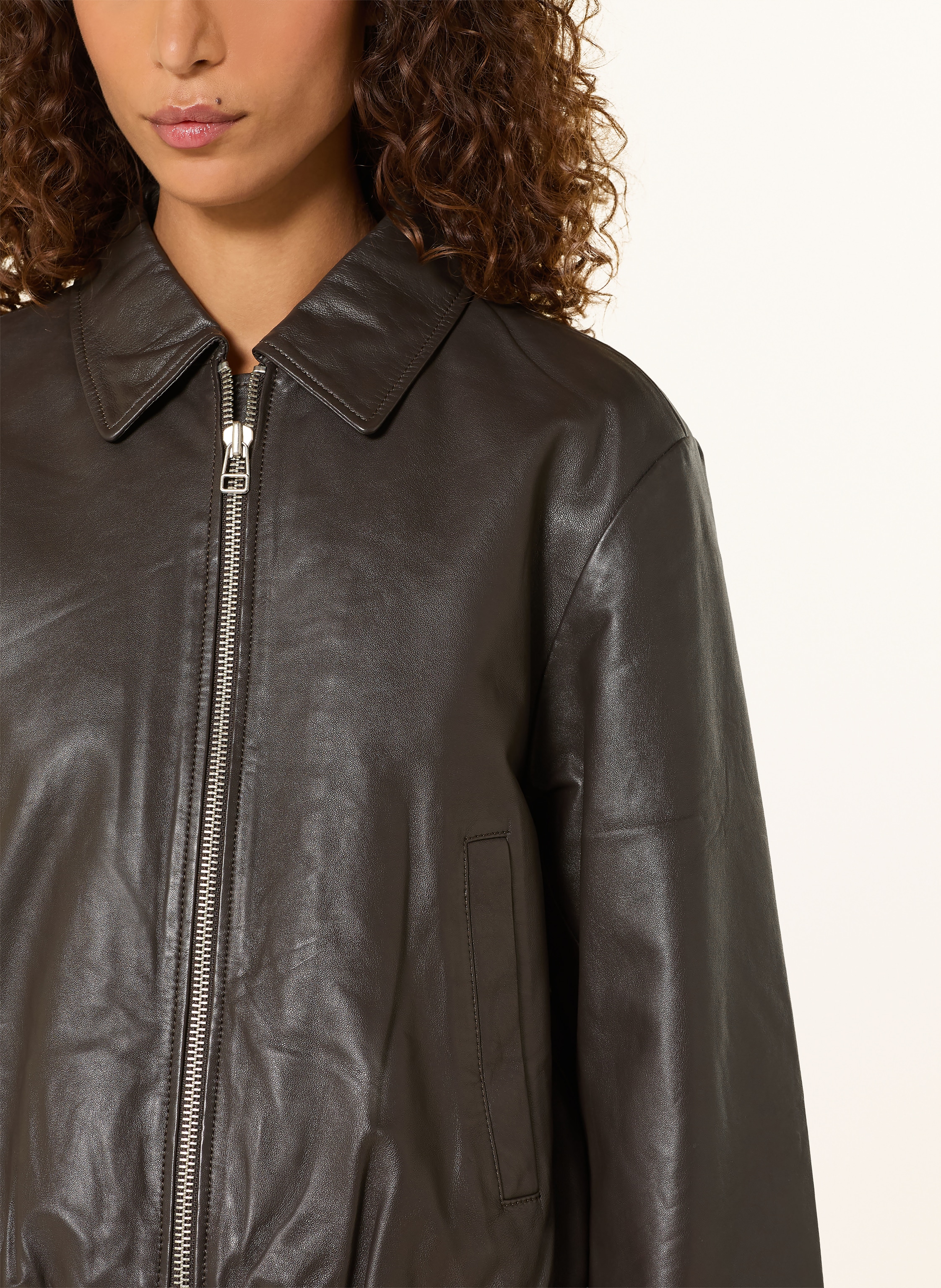 Thumbnail - Marc O'polo Denim Lederjacke schwarz