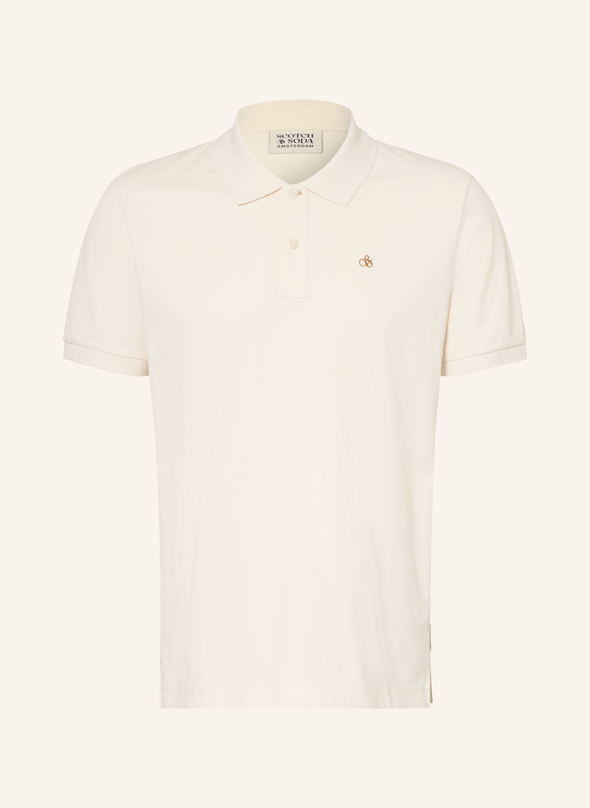 Scotch & Soda Piqué-Poloshirt weiss