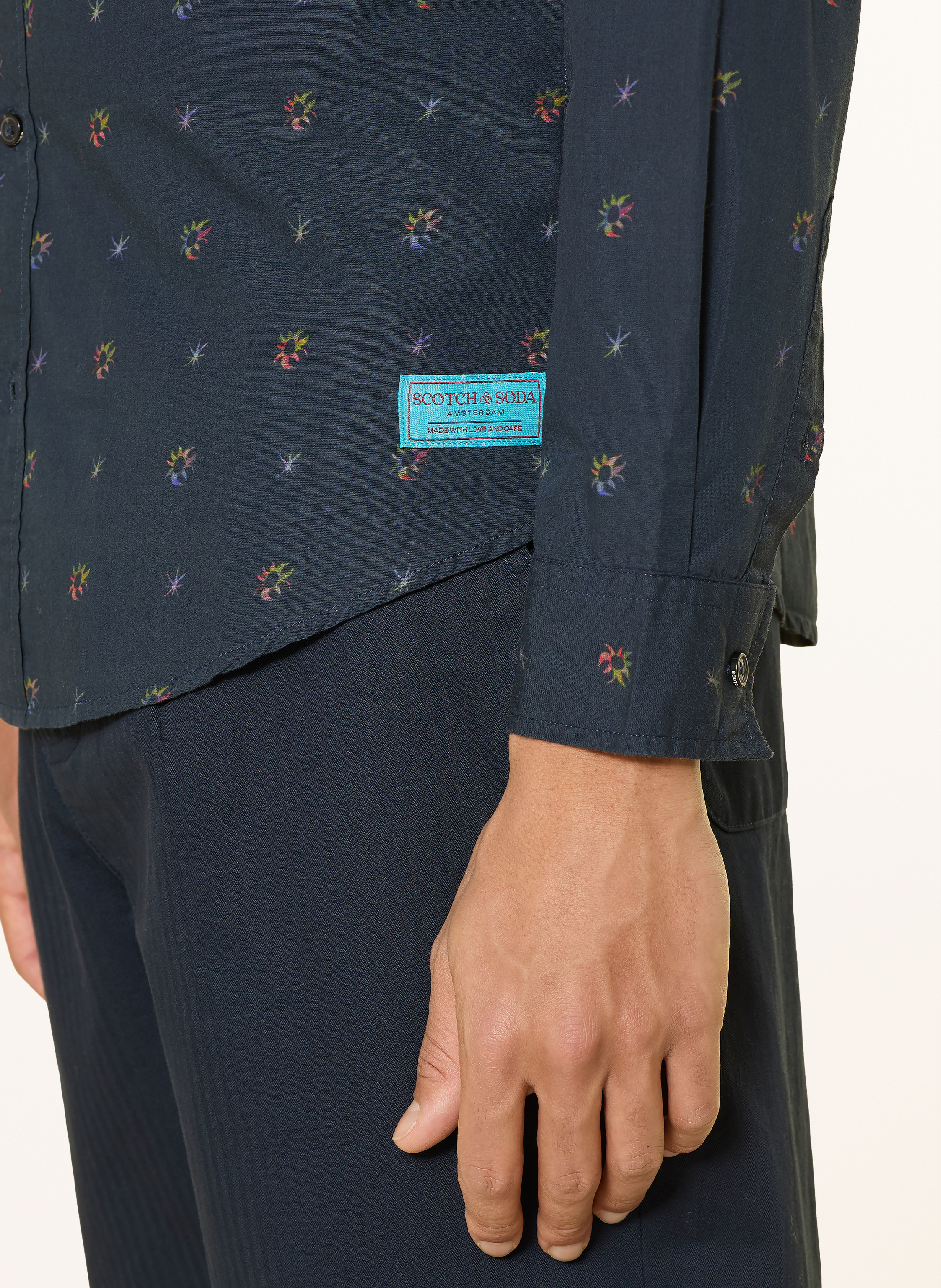 Thumbnail - Scotch & Soda Hemd Slim Fit blau