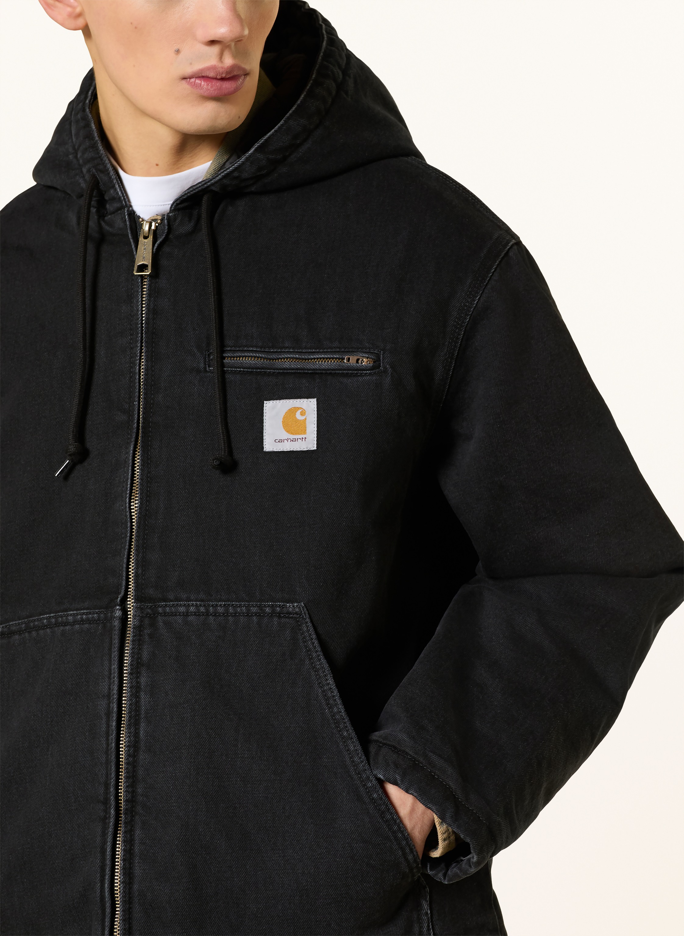 Thumbnail - Carhartt Wip Jeansjacke Cleveland schwarz