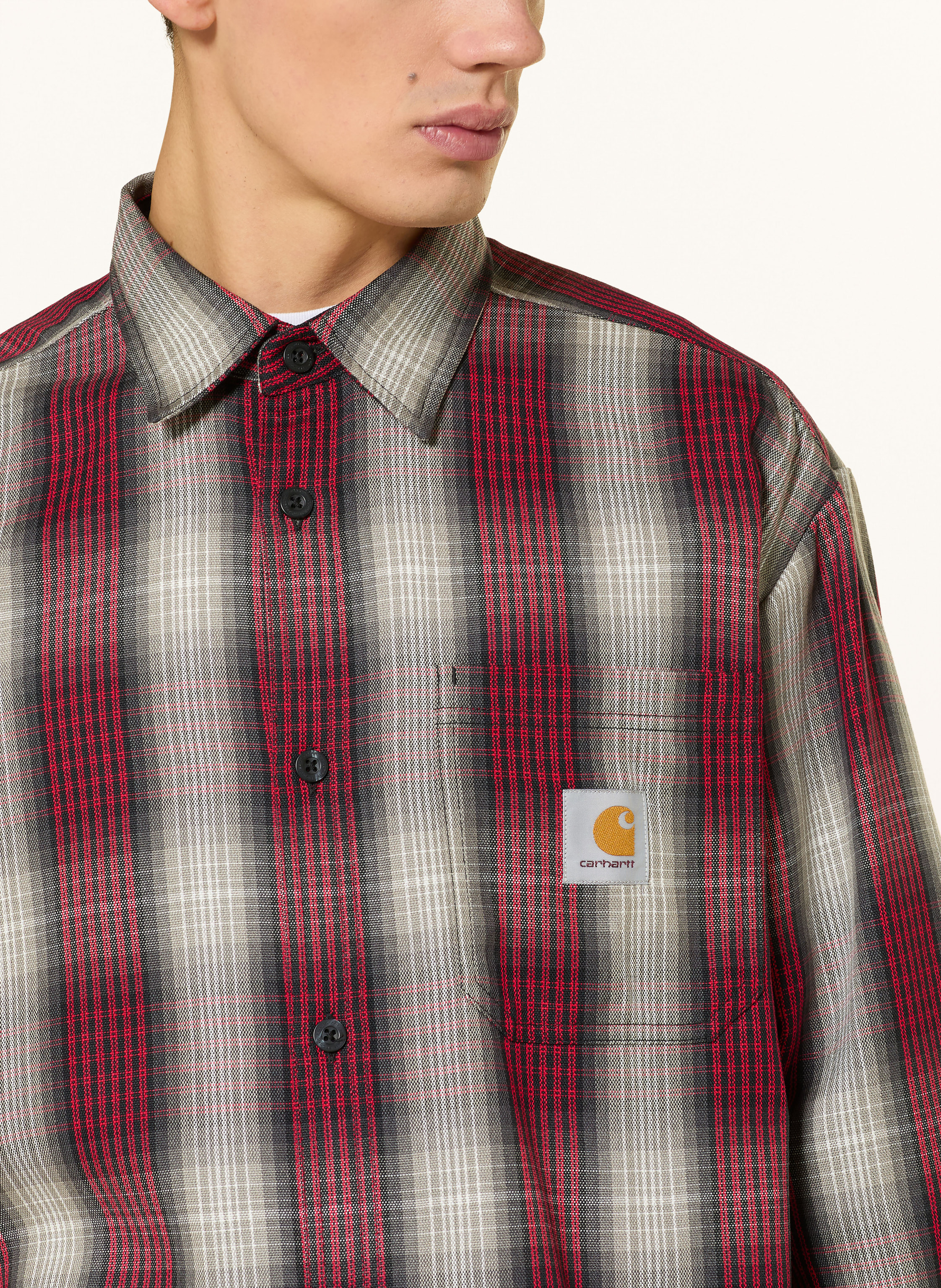 Thumbnail - Carhartt Wip Hemd Harlin Comfort Fit rot