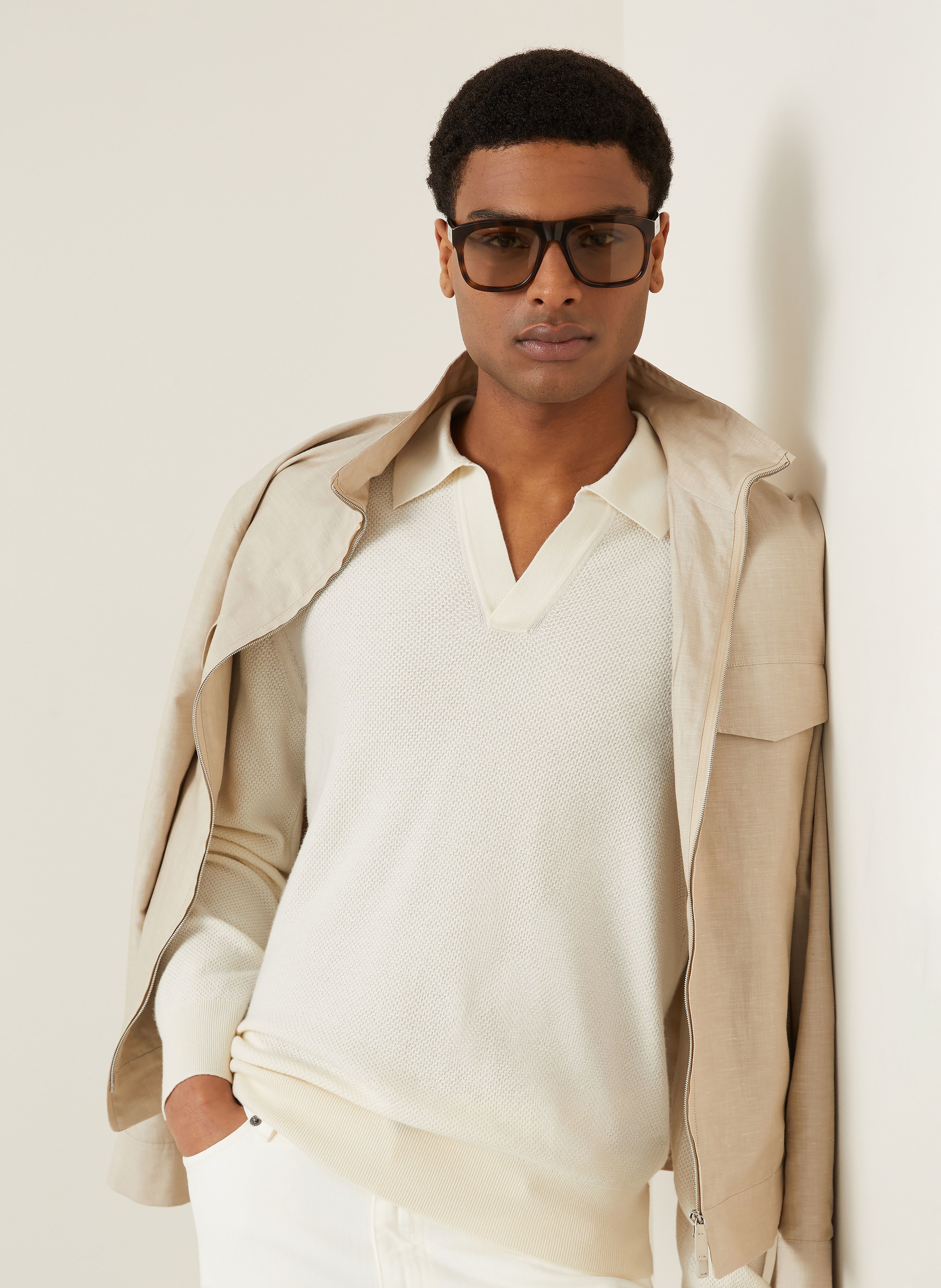 Thumbnail - Zegna Cashmere-Pullover weiss