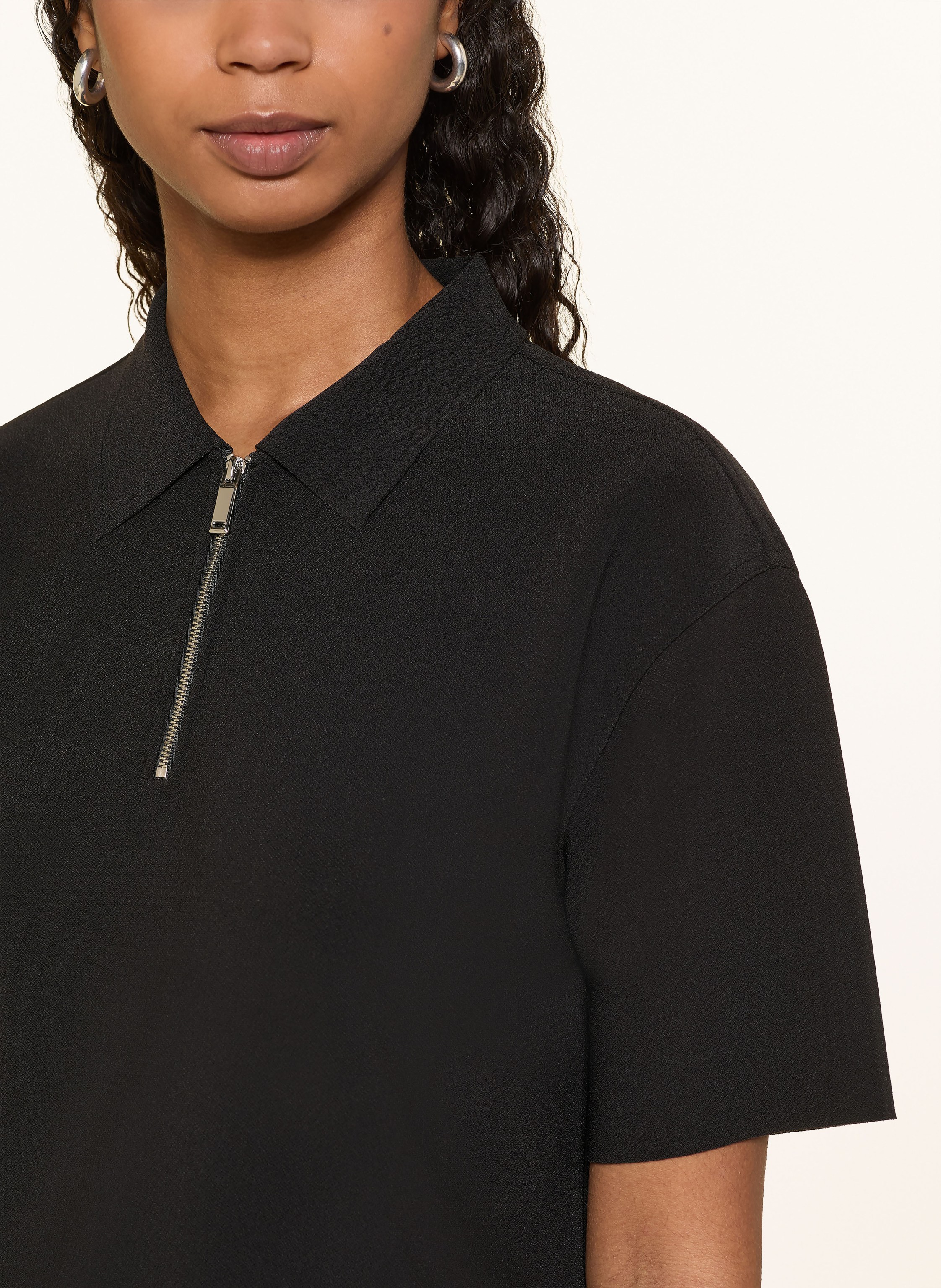 Thumbnail - Calvin Klein Strick-Poloshirt schwarz