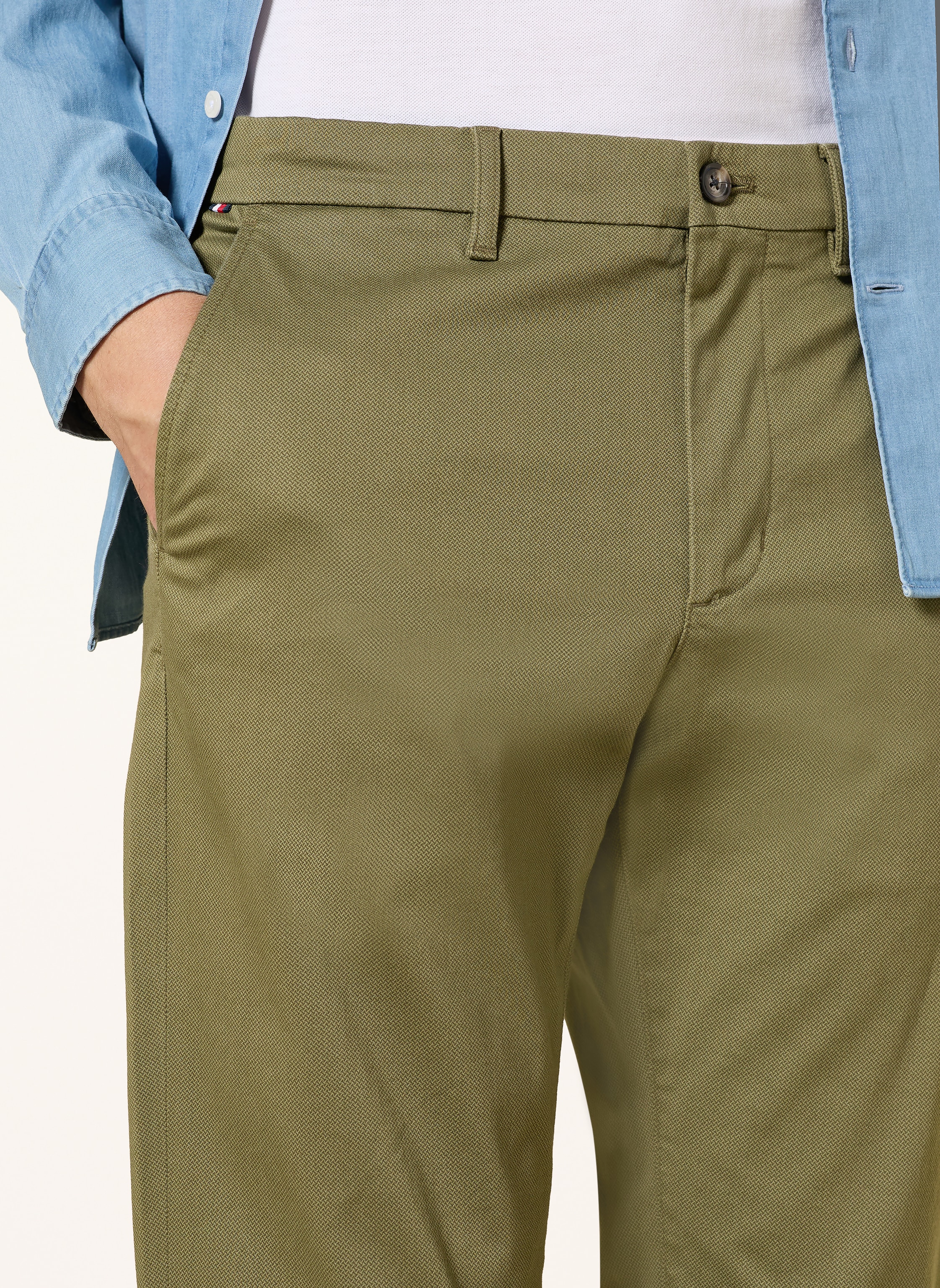 Thumbnail - Tommy Hilfiger Chino Denton Straight Fit gruen