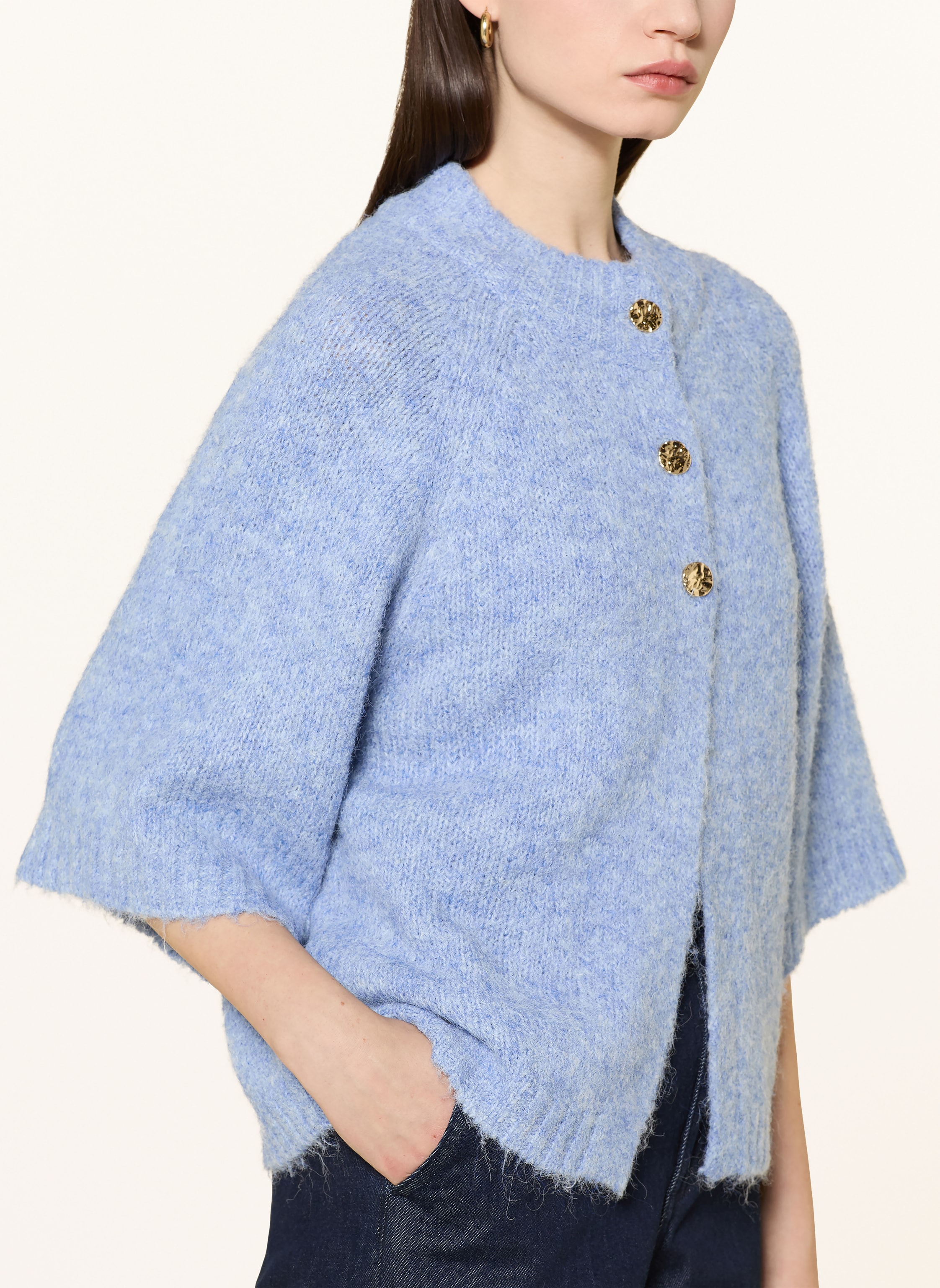 Thumbnail - Neo Noir Strickjacke Benuta Mit 3/4-Arm blau