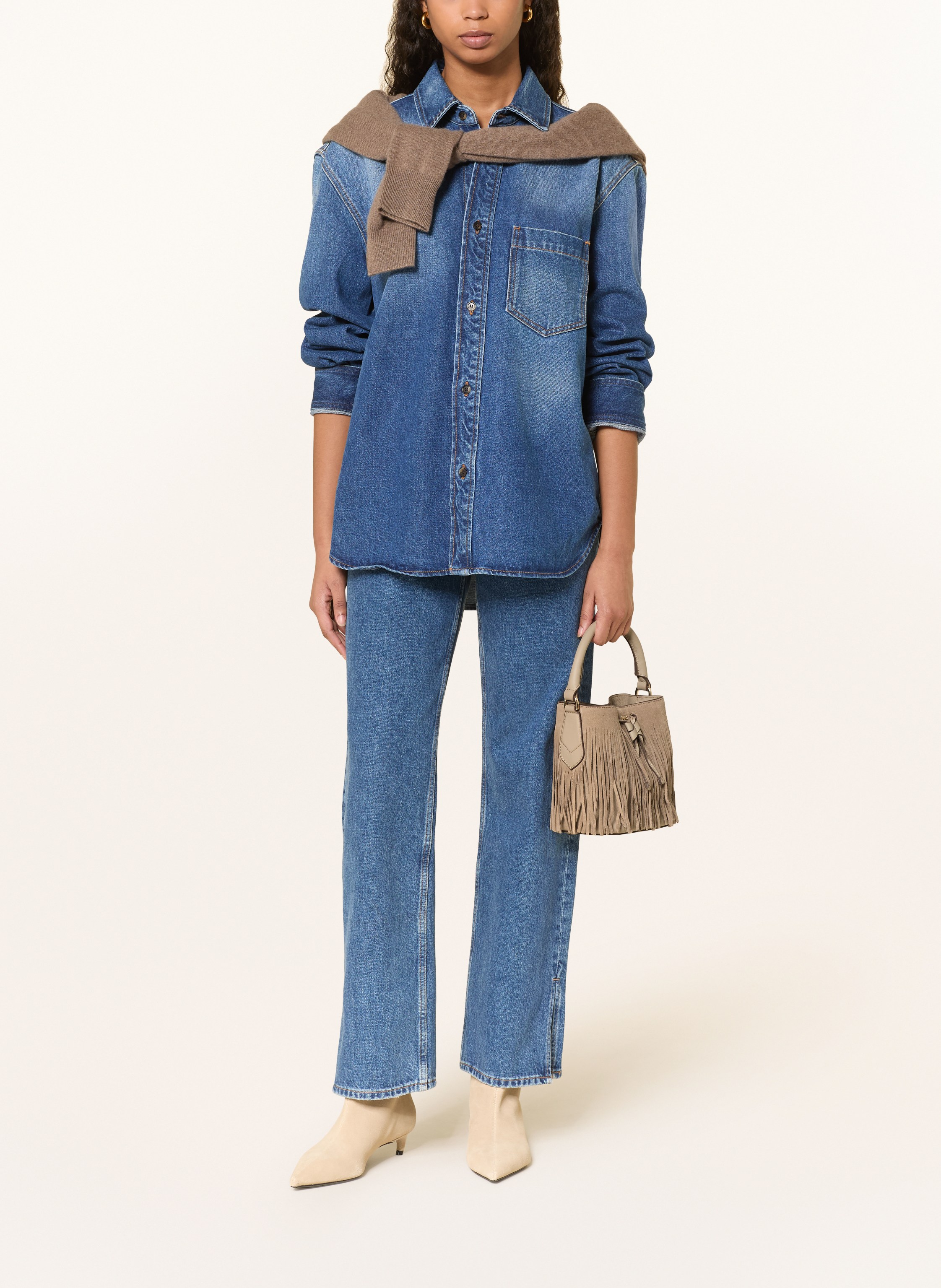 Thumbnail - Boss Beuteltasche Lenah Small beige